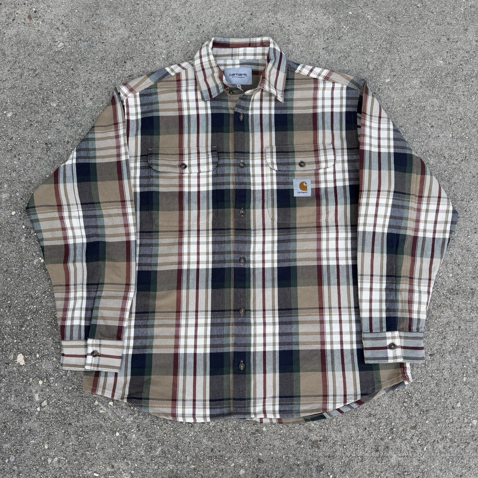 Carhartt × Carhartt Wip Carhartt WIP Work In Progress Plaid Tamblyn Flannel Shirt Size US M / EU 48-50 / 2 - 1 Thumbnail