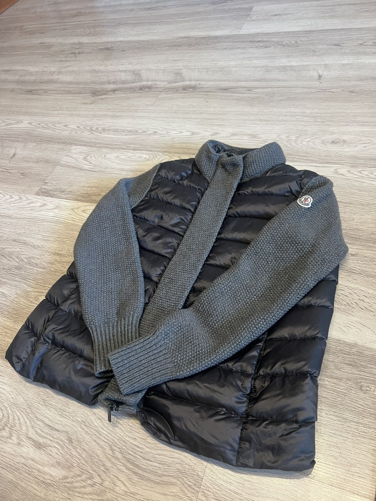 Moncler Moncler Down Knit Hybrid Jacket - Size M Size M / US 6-8 / IT 42-44 - 2 Thumbnail