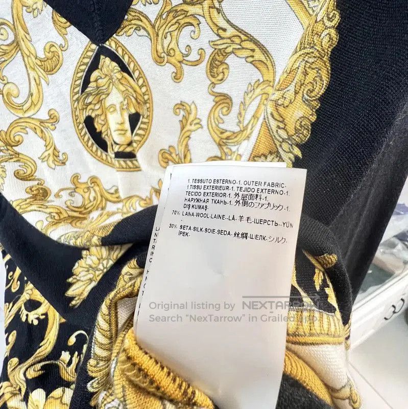 Versace Versace Black Wool Blend Long Sleeve Sweater . Size US L / EU 52-54 / 3 - 6 Thumbnail