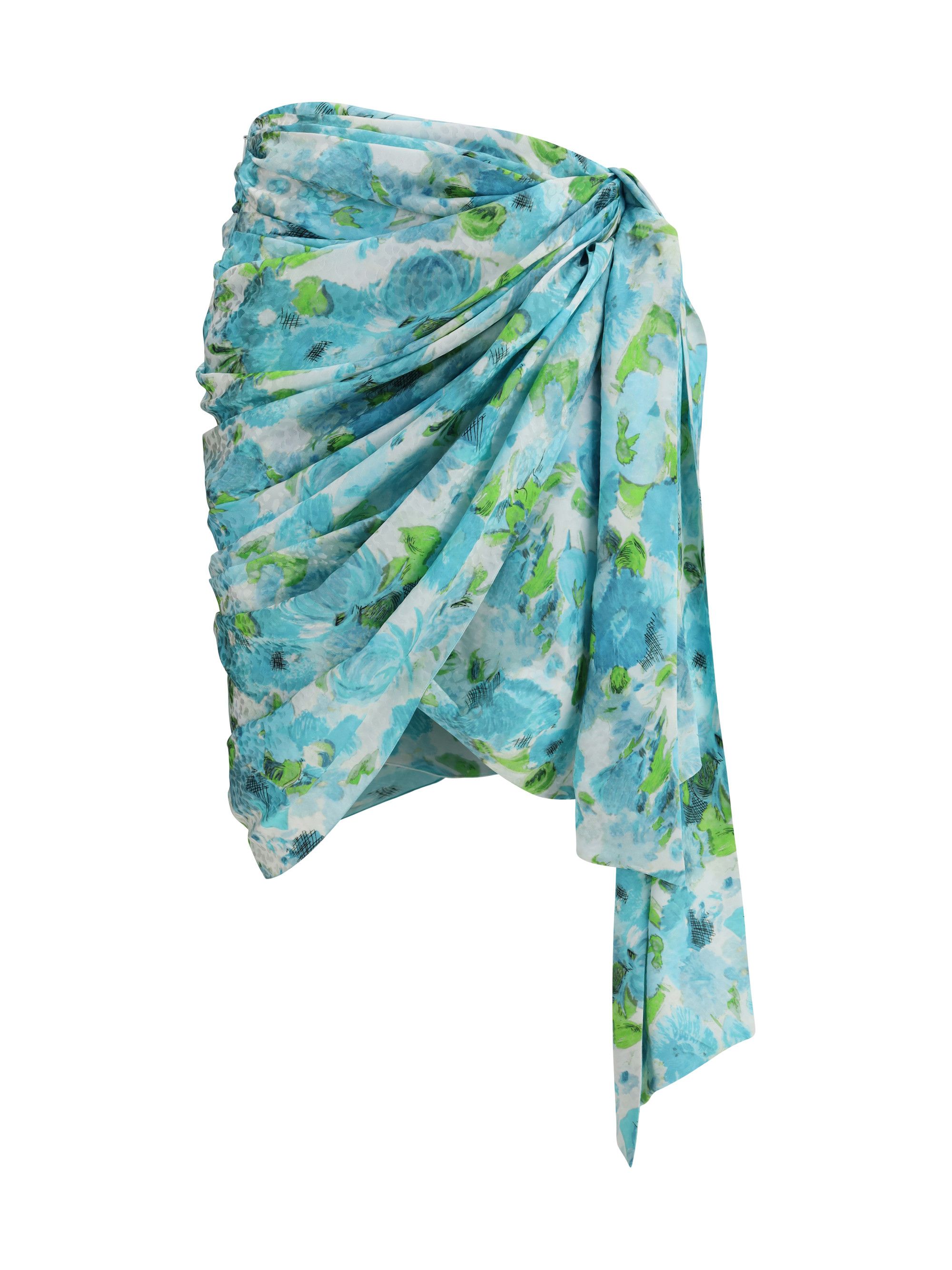 Chloe Short wrap Skirt in silk jacquard Size 30" / US 8 / IT 44 - 1 Thumbnail