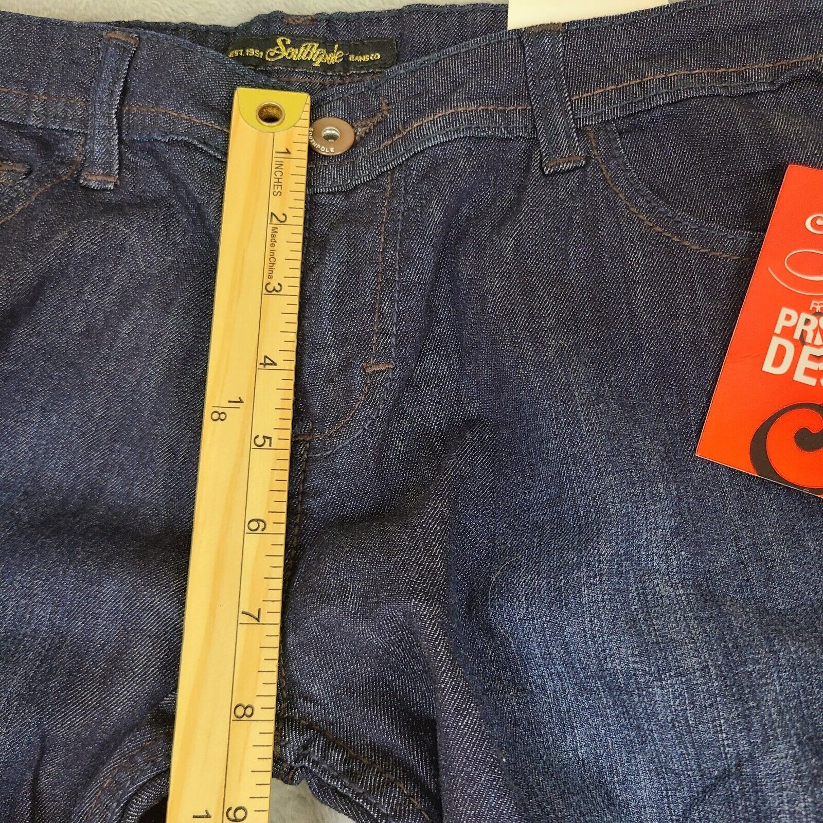 Southpole Southpole Women's Premium Denim Jeans Black Stretch Embellis Size 30" / US 8 / IT 44 - 10 Thumbnail