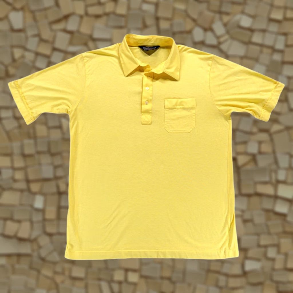 Arrow VINTAGE Arrow Polo Shirt Adult MEDIUM Yellow 80s Pockets Single Stitch Shirt Mens Size US M / EU 48-50 / 2 - 1 Thumbnail