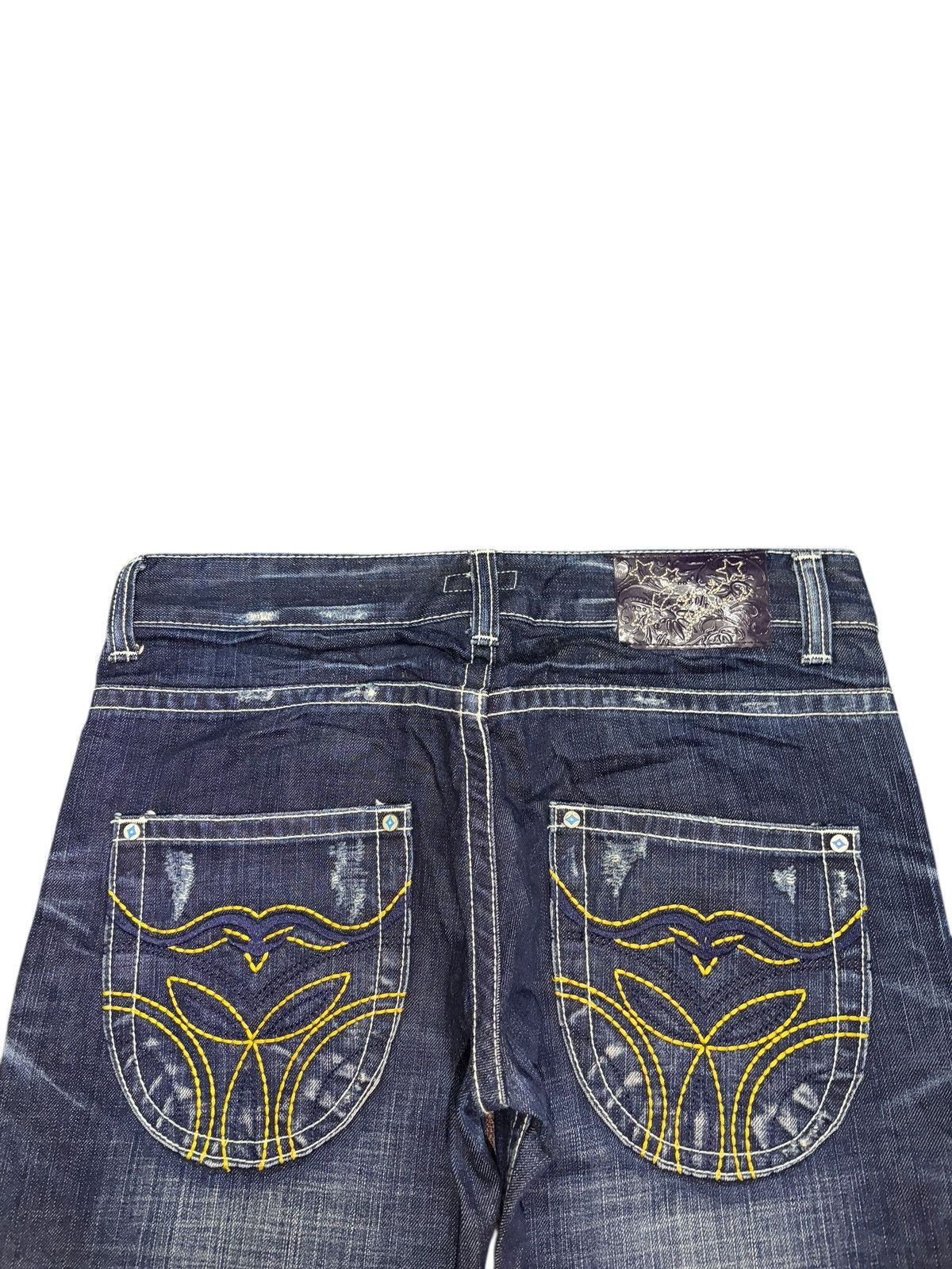 Hysteric Glamour Vintage Japanese Brand Distress Low Rise Flare Jeans Size 31" - 4 Thumbnail