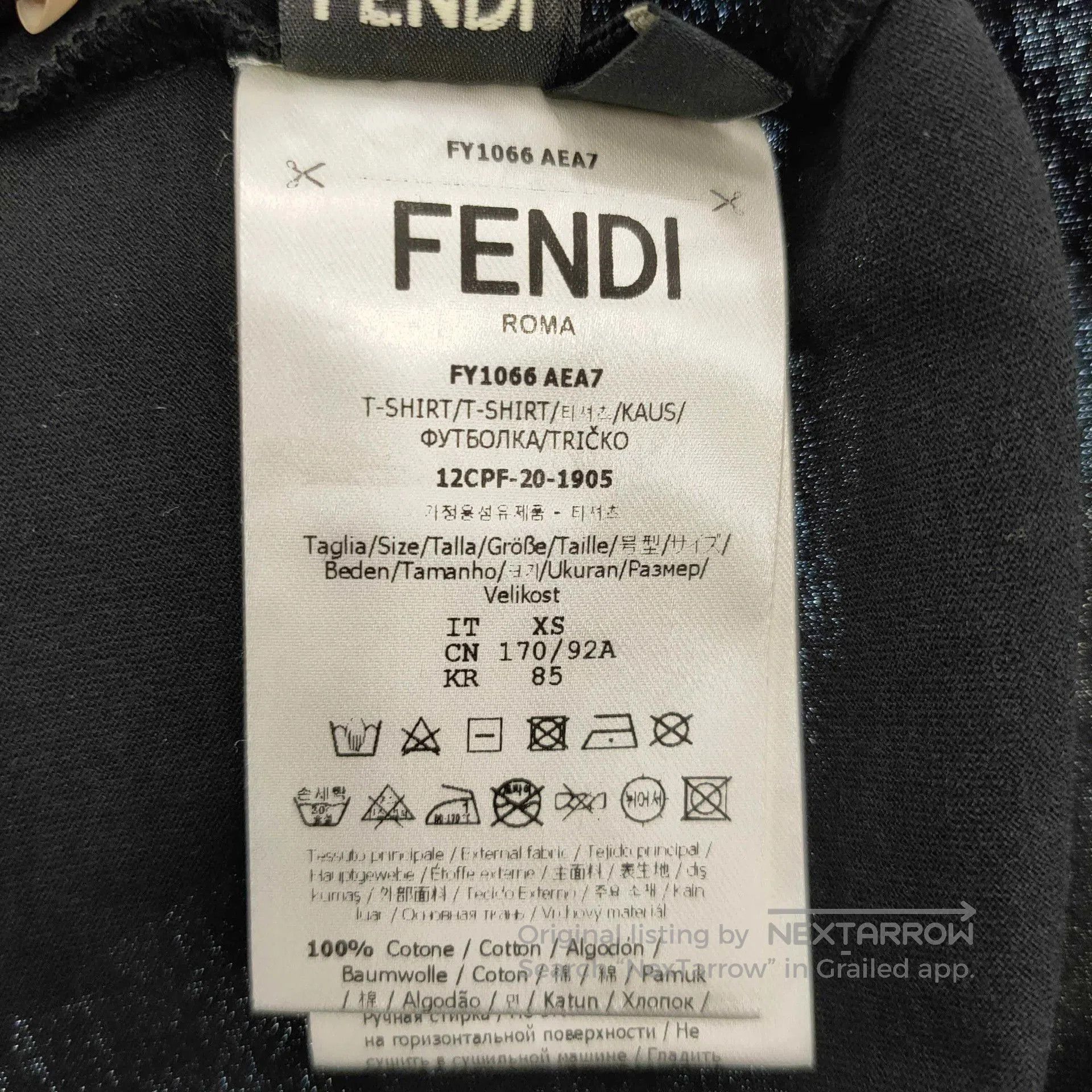 Fendi Fendi Men's Black Casual Short Sleeve T-shirt. Size US XS / EU 42 / 0 - 5 Thumbnail