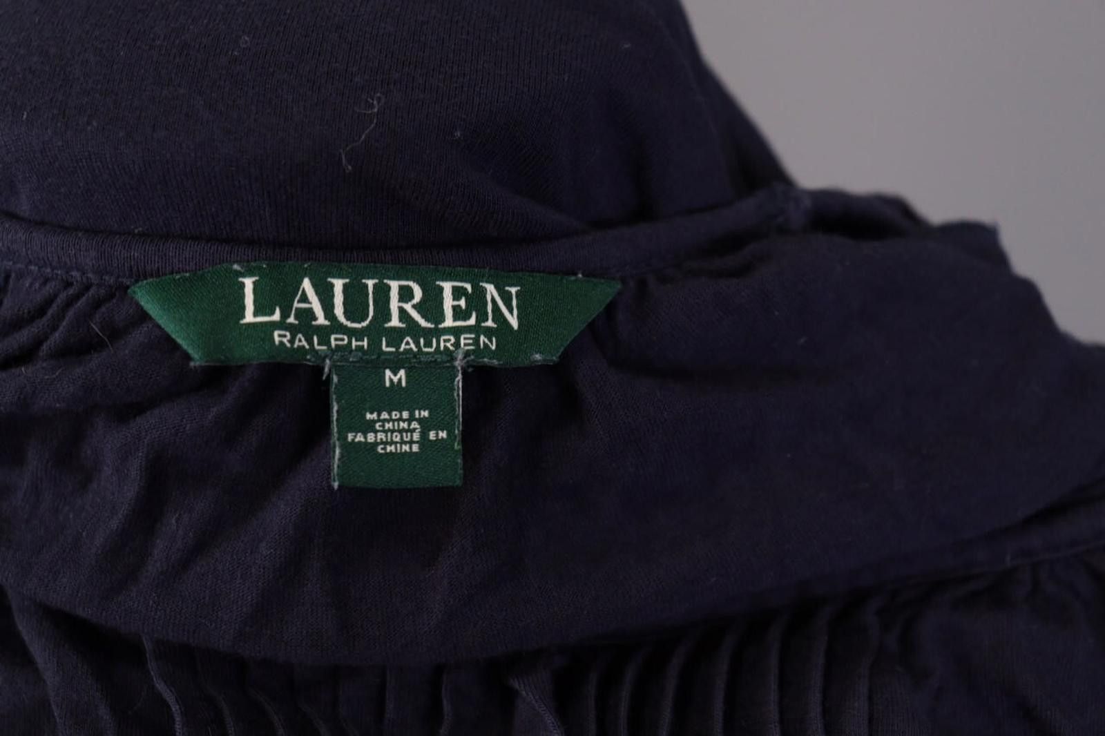 Lauren Ralph Lauren Lauren Ralph Lauren Blue Ruffle Stretch Blouse Shirt M Size M / US 6-8 / IT 42-44 - 11 Thumbnail