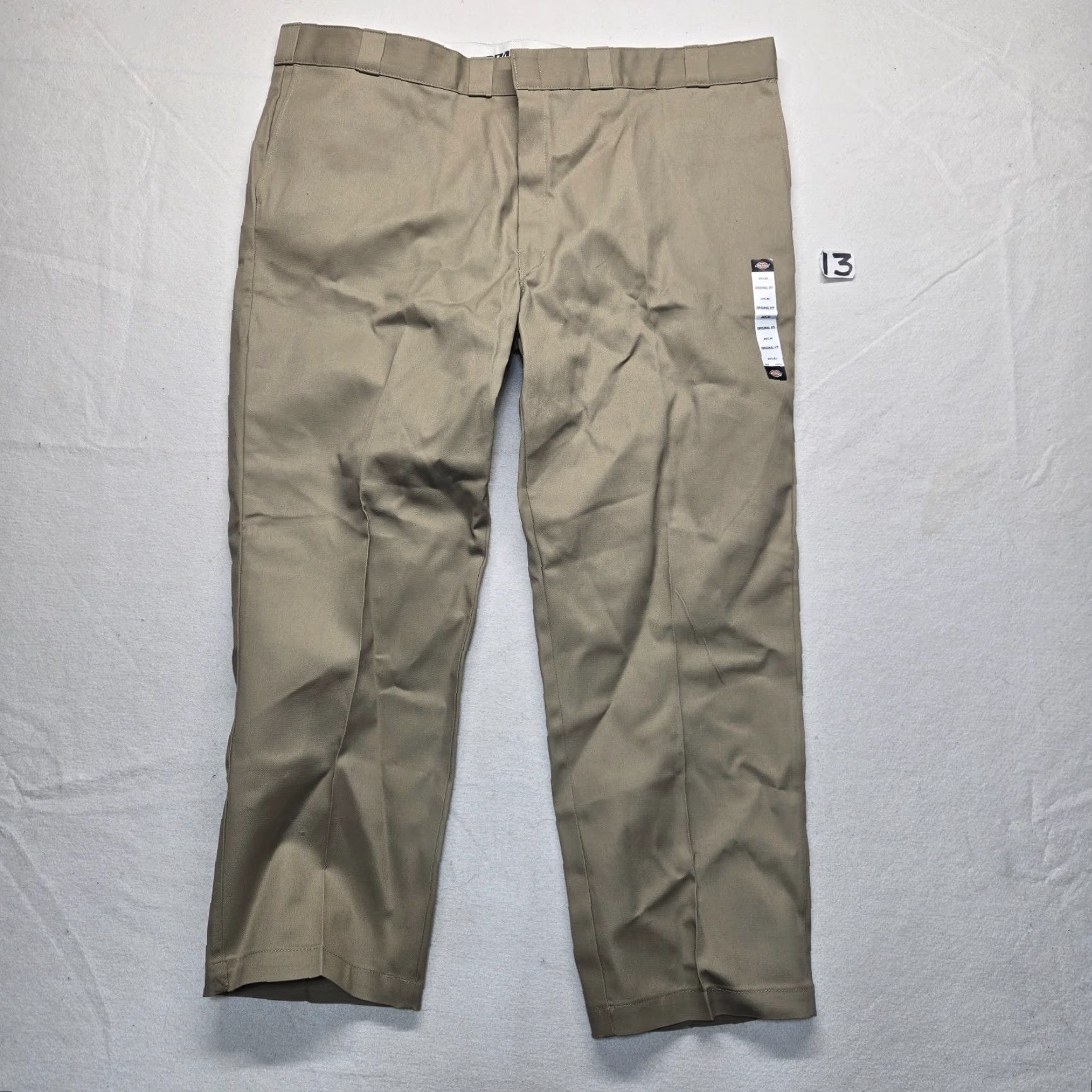 Dickies Dickies 874 Pants Mens Big & Tall 48x30 The Original Work Pants New Tan Brown Cotton Polyester Wrinkle Resistant Front Flat Rise High 12 in Jeans? Size US 32 / EU 48 - 2 Thumbnail