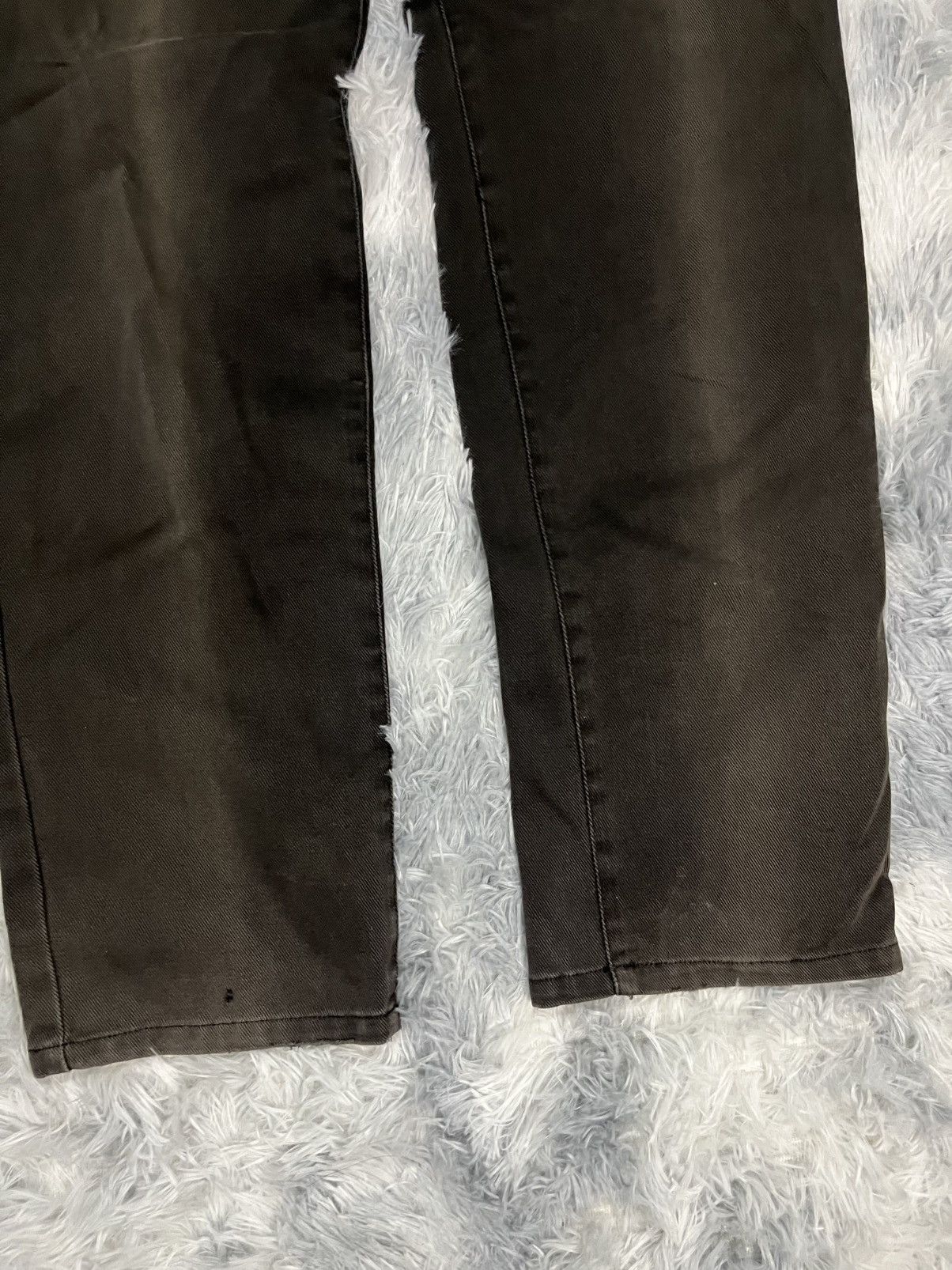 Saint Laurent Paris Vintage Saint Laurent Paris Black Sun Faded Pants Size US 30 / EU 46 - 6 Thumbnail