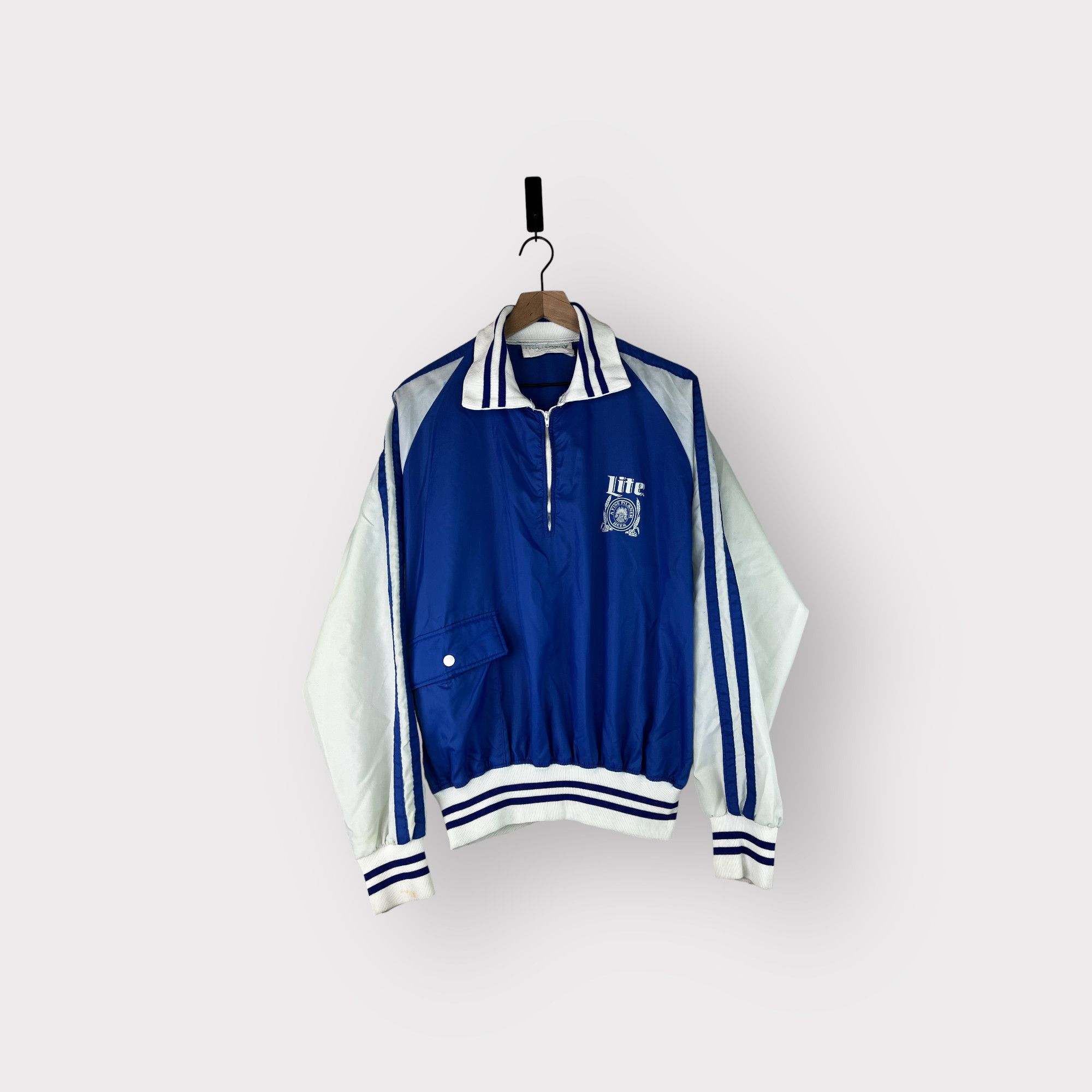 Holloway × Vintage Vintage 1980's Holloway Lite "A Fine Pilsner Beer" Jacket Size US XL / EU 56 / 4 - 1 Thumbnail