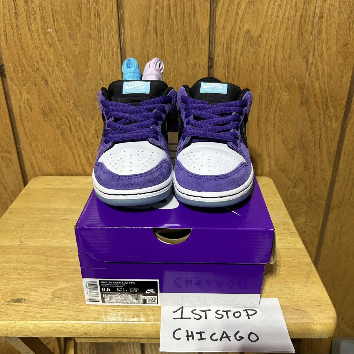 Nike SB Hayley Wilson Nike SB Dunk Low Men’s 6.5 Purple HJ0513-500 Size US 6.5 / EU 39-40 - 2 Thumbnail