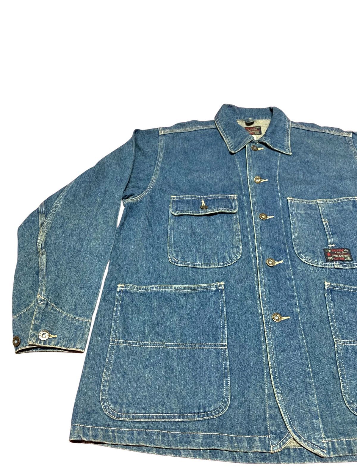 If Six Was Nine Vintage Bayleaf Denim Worker Button Jacket Size US M / EU 48-50 / 2 - 2 Thumbnail