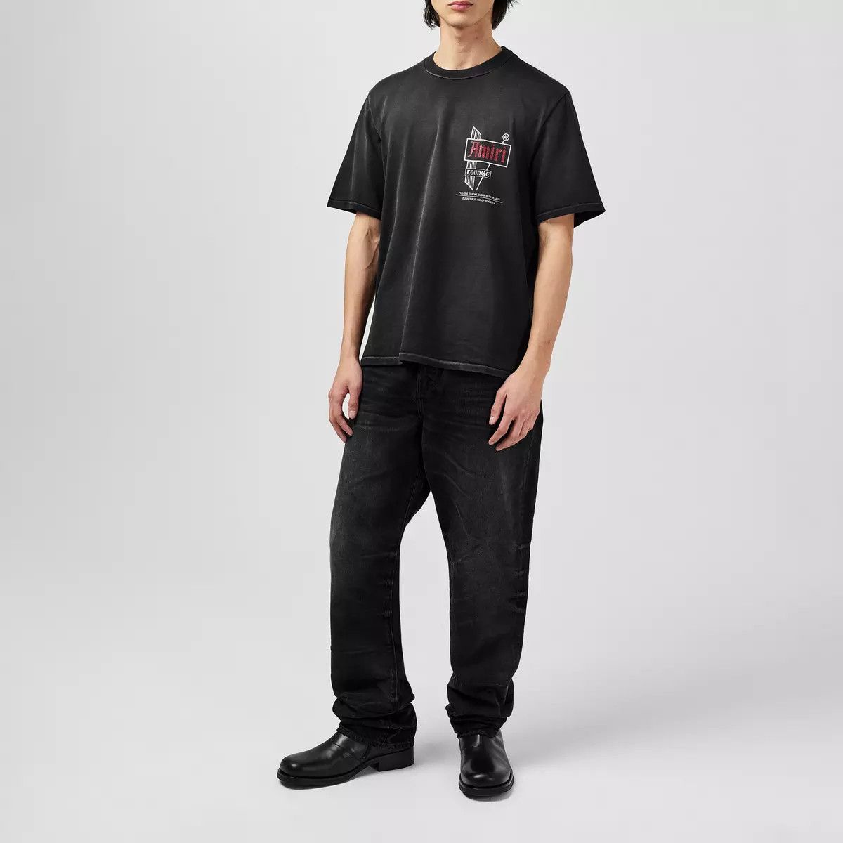 Amiri oc11z0126 Vintage Lounge T-Shirt in Black Size US M / EU 48-50 / 2 - 6 Thumbnail