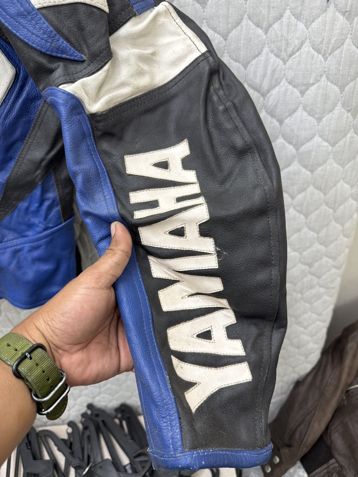 Yamaha 🔥🔥🔥ARCHIVE YAMAHA R1 RIDER LEATHER JACKET Size US XL / EU 56 / 4 - 14 Thumbnail