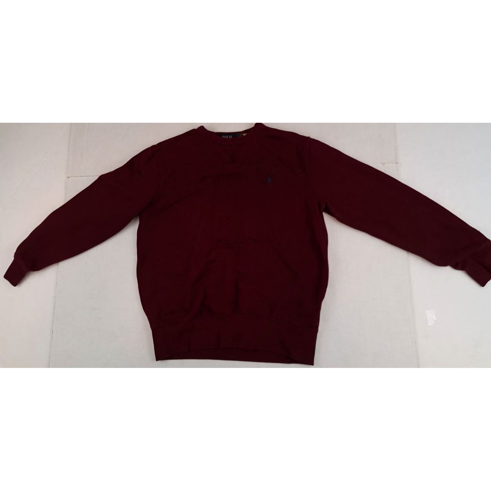 Polo Ralph Lauren VINTAGE Polo Ralph Lauren Sweatshirt Polo Ralph Lauren Shirt Unisex Adults Small Burgundy Crew Neck Long Sleeve Logo Size S / US 4 / IT 40 - 2 Thumbnail