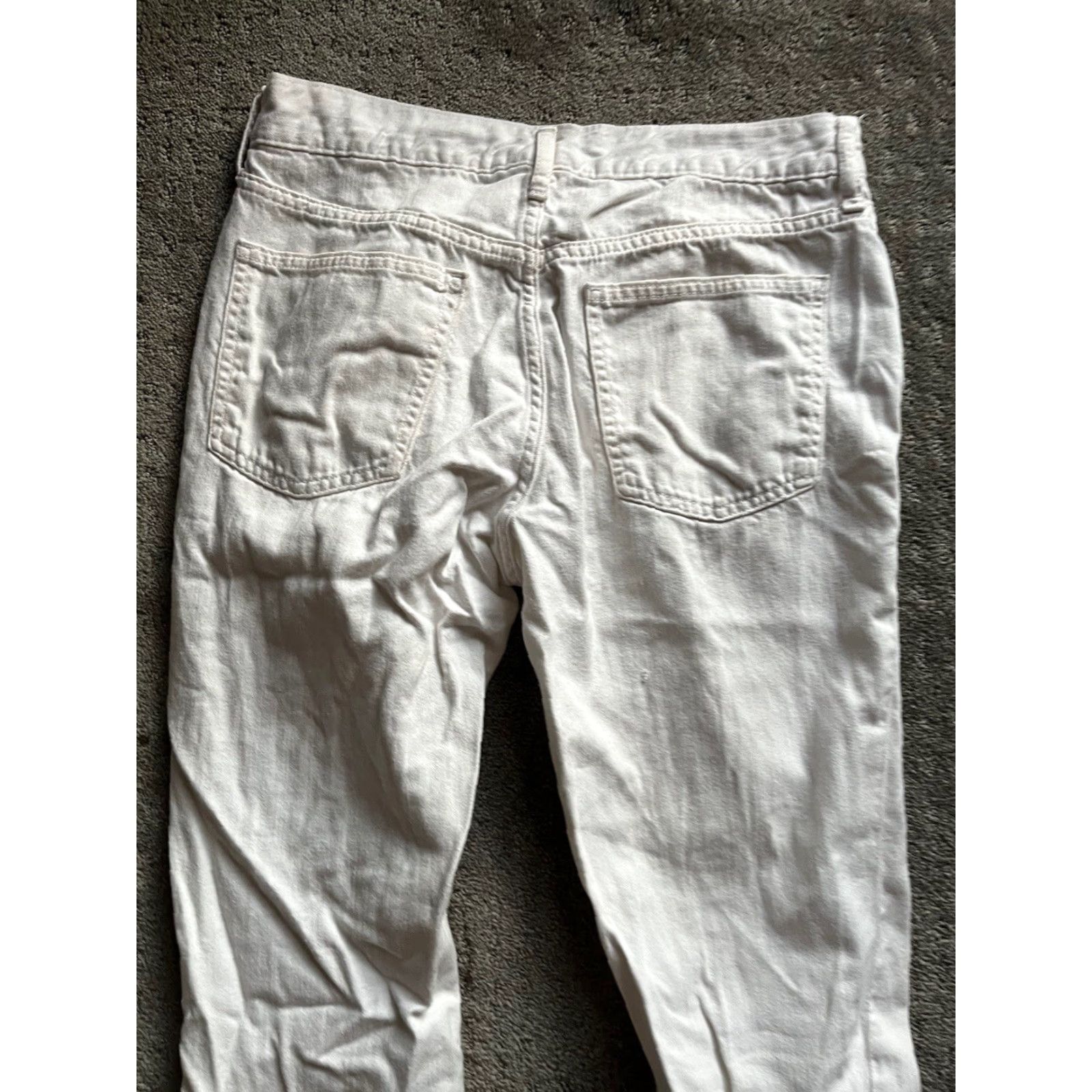Gap Gap Jeans 28 White Skinny Mid Rise Light Washed Denim Womens Size 28" / US 6 / IT 42 - 4 Thumbnail