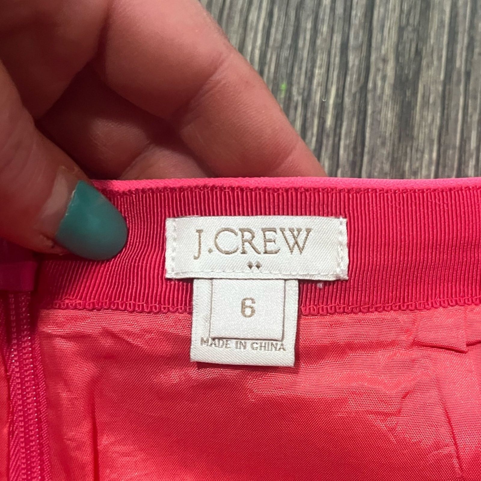 J.Crew J.Crew A-Line Mini Skirt High Rise Back Zip Stretch Lined 6 Size 28" / US 6 / IT 42 - 2 Thumbnail