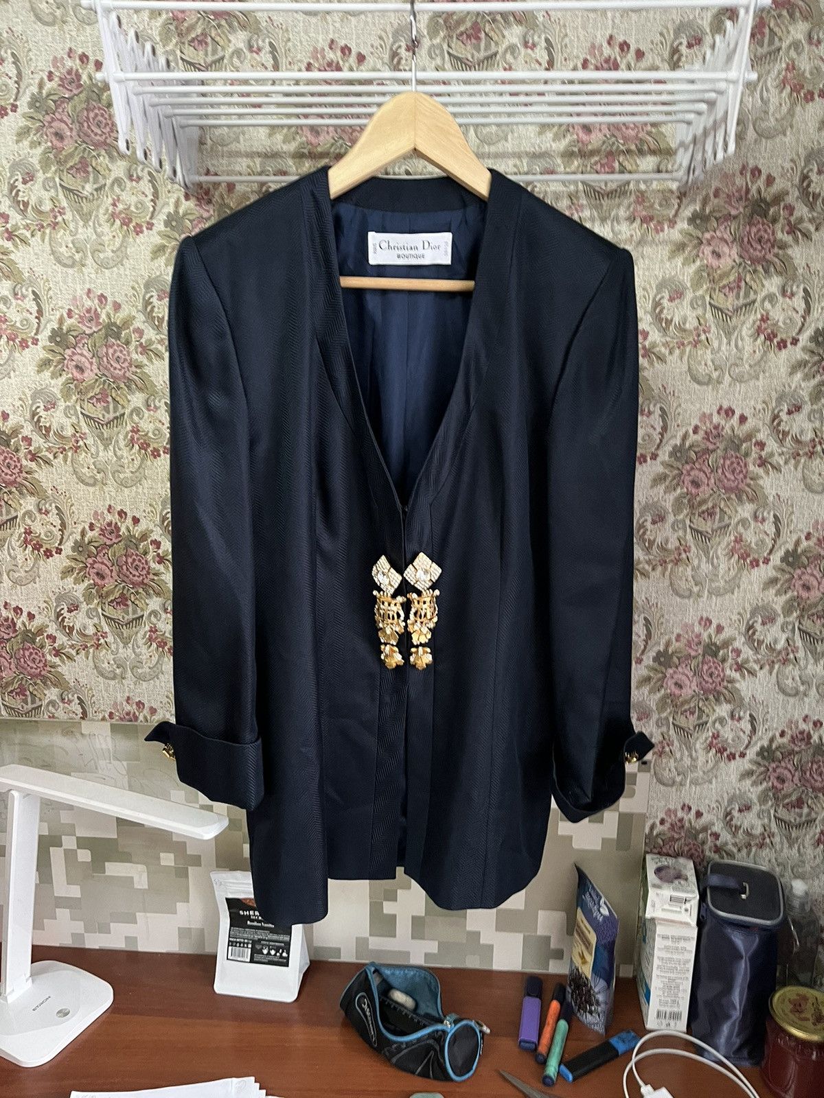 Vintage 90s Dior Monsieur Zip Up Track Jacket Size M