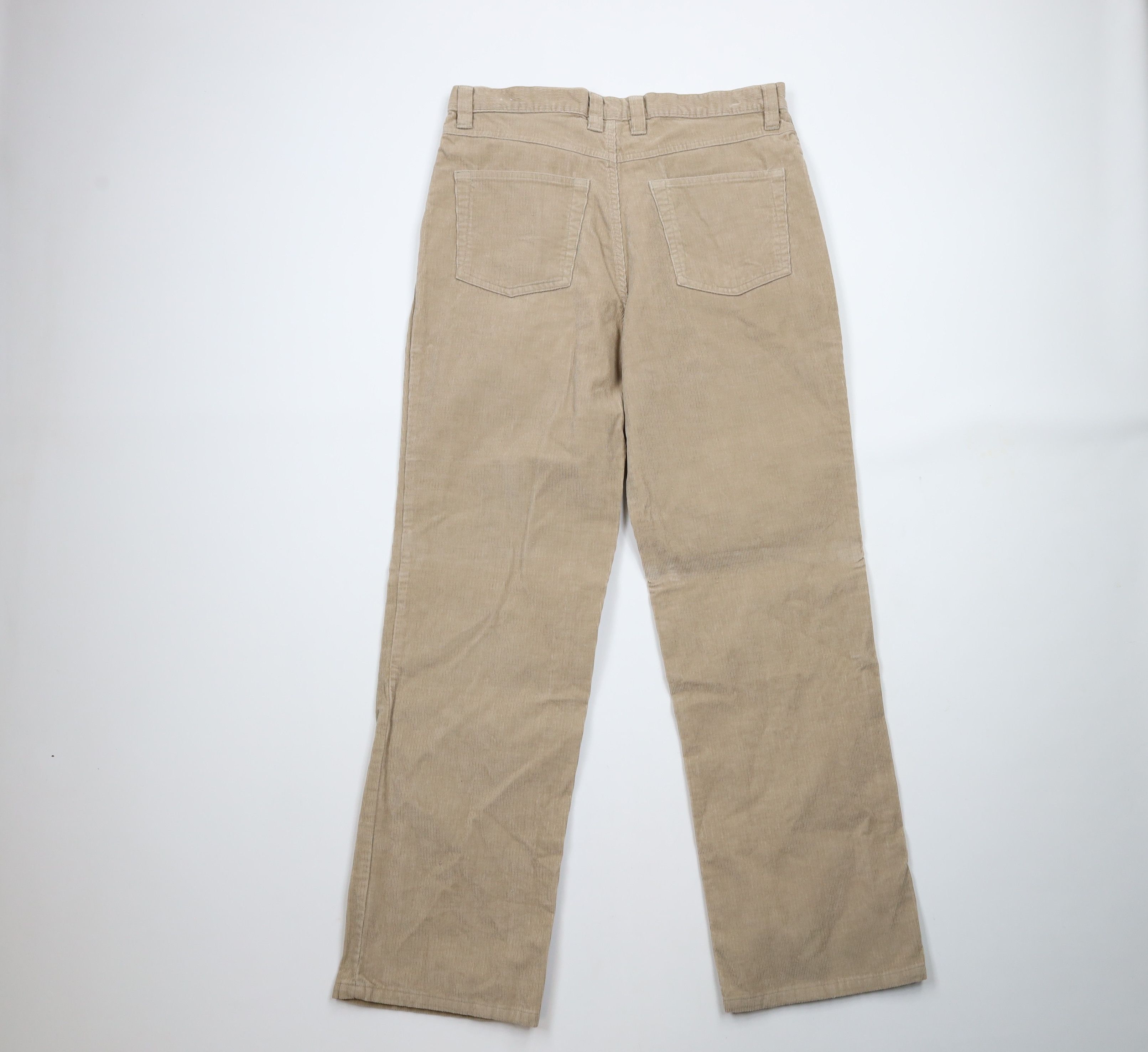 Vintage Vintage 90s Streetwear Wide Leg Corduroy Chino Pants Beige Size US 34 / EU 50 - 8 Thumbnail