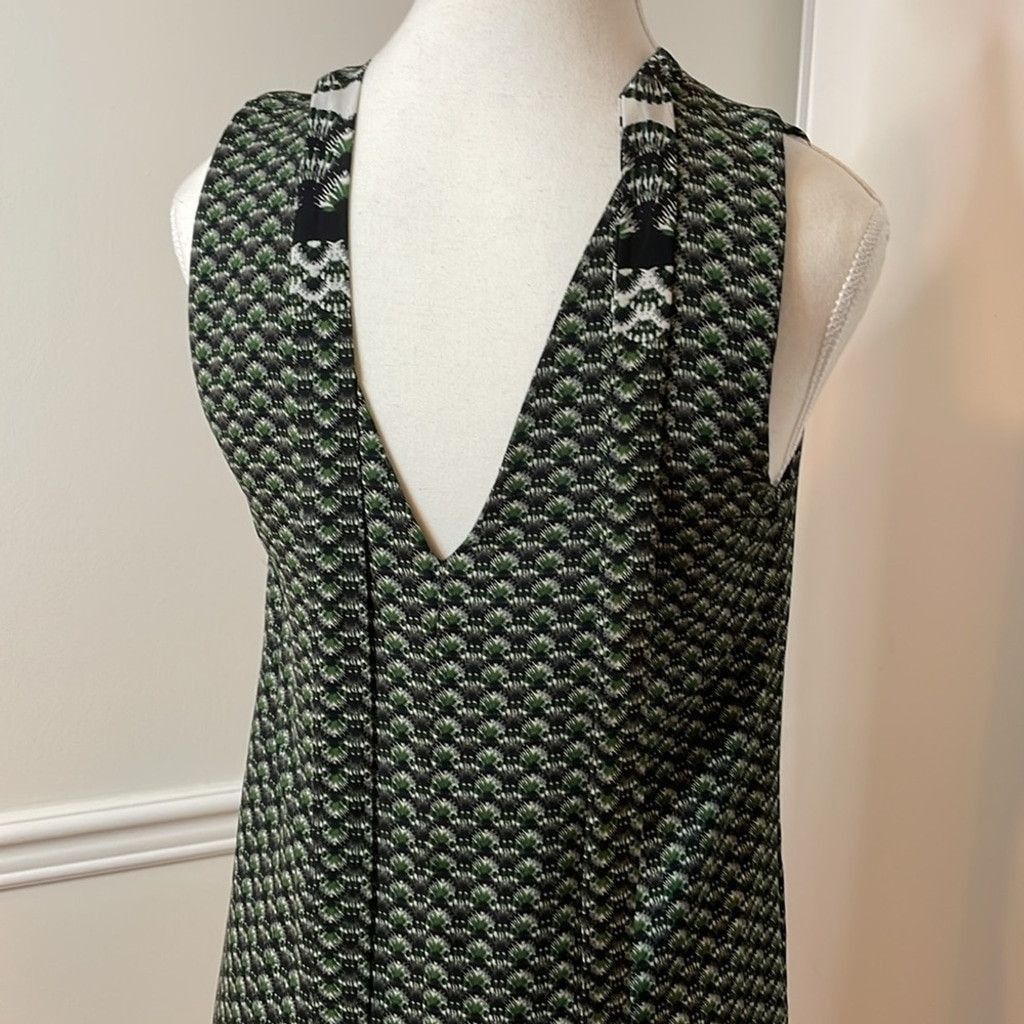 H&M H&M Back Neck Tie Sleeveless GeoAbstract Sheath Dress 6 Size M / US 6-8 / IT 42-44 - 7 Thumbnail