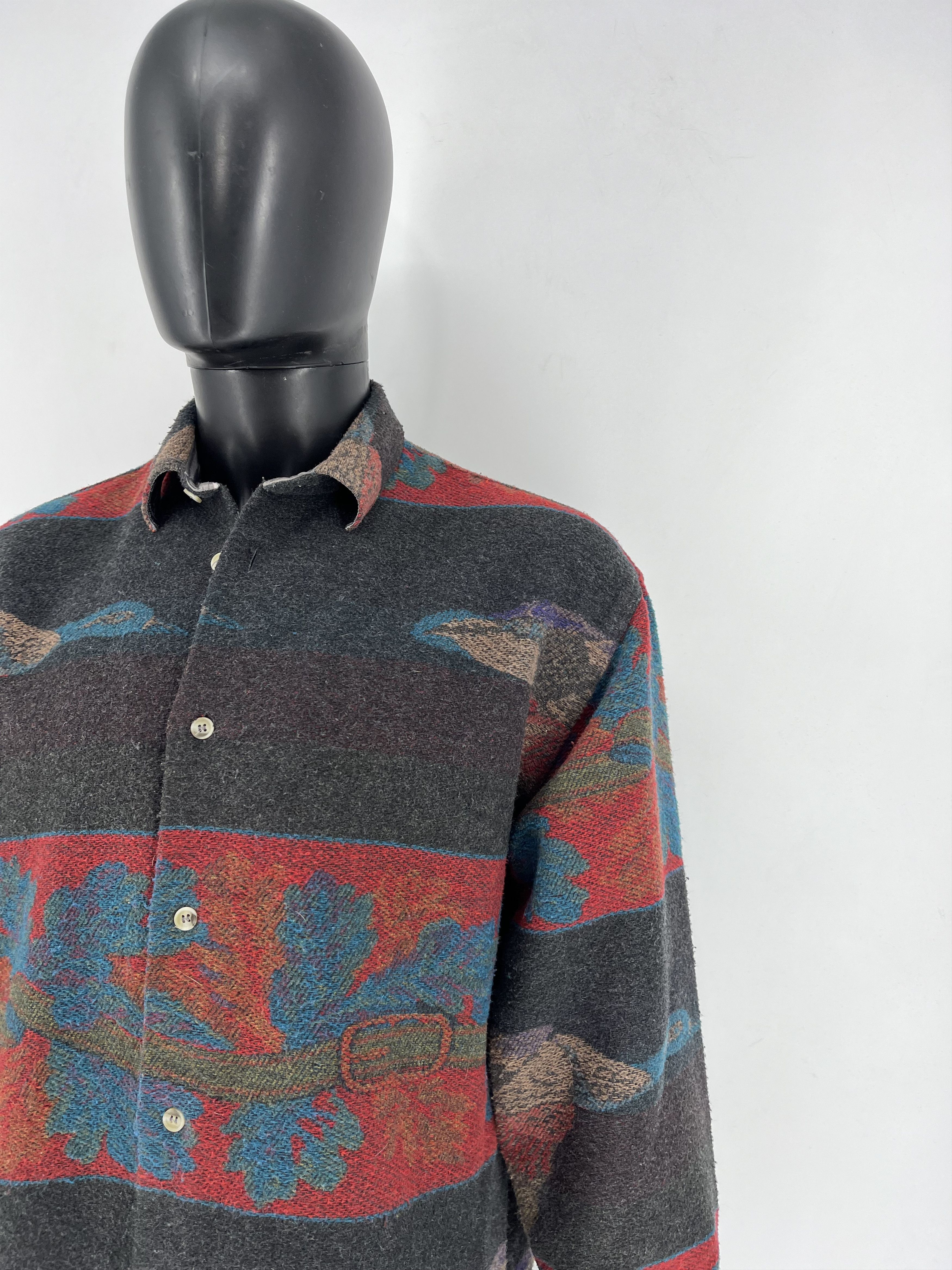 Sisley Vintage Sisley High Grade Western Wear Wool Blanket Jacket Size US M / EU 48-50 / 2 - 8 Thumbnail
