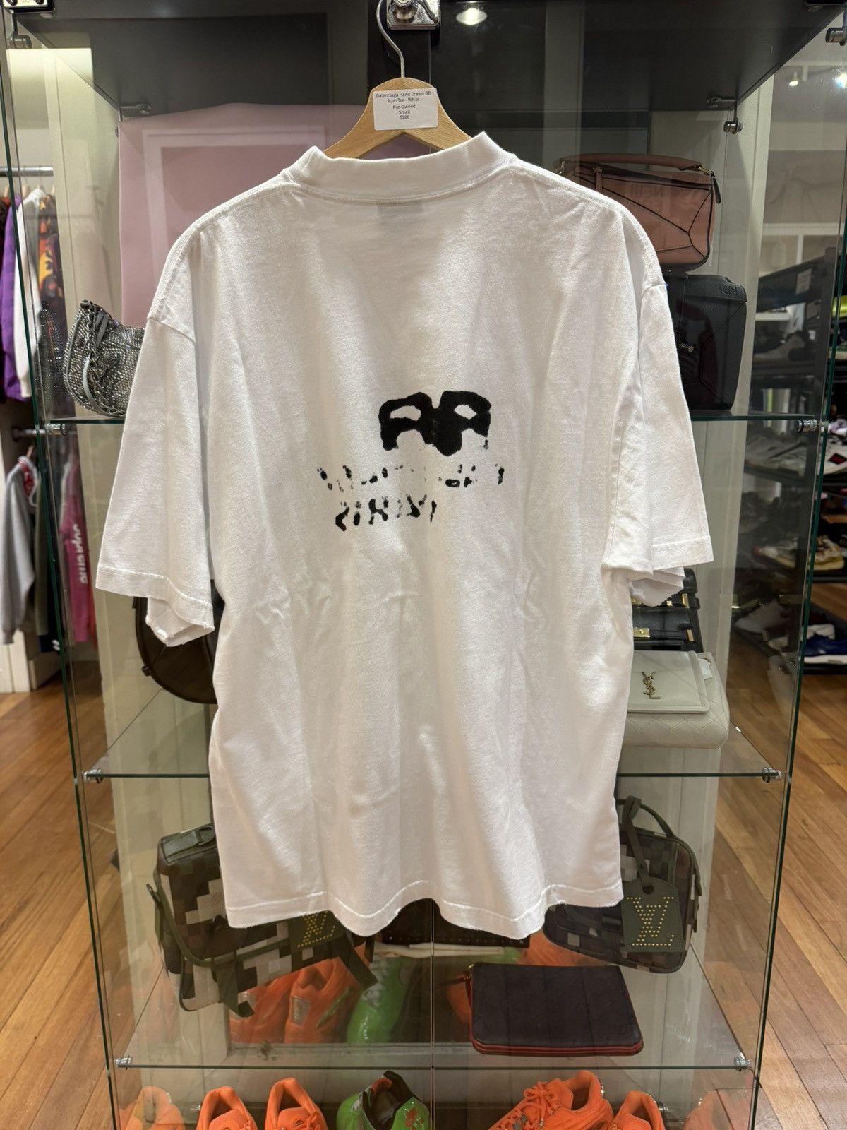 Balenciaga Balenciaga Hand Drawn BB Icon Tee Size US S / EU 44-46 / 1 - 2 Thumbnail