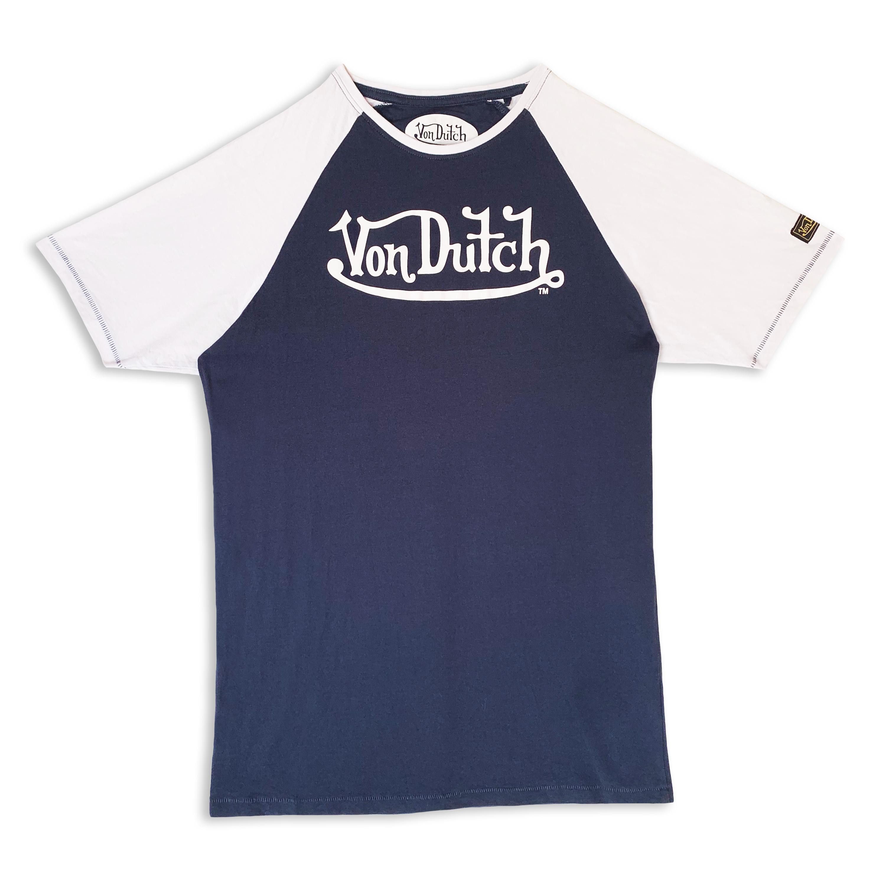 Von Dutch Vintage 2000s VON DUTCH t shirt Y2K Tee Navy White Small Size US S / EU 44-46 / 1 - 2 Thumbnail