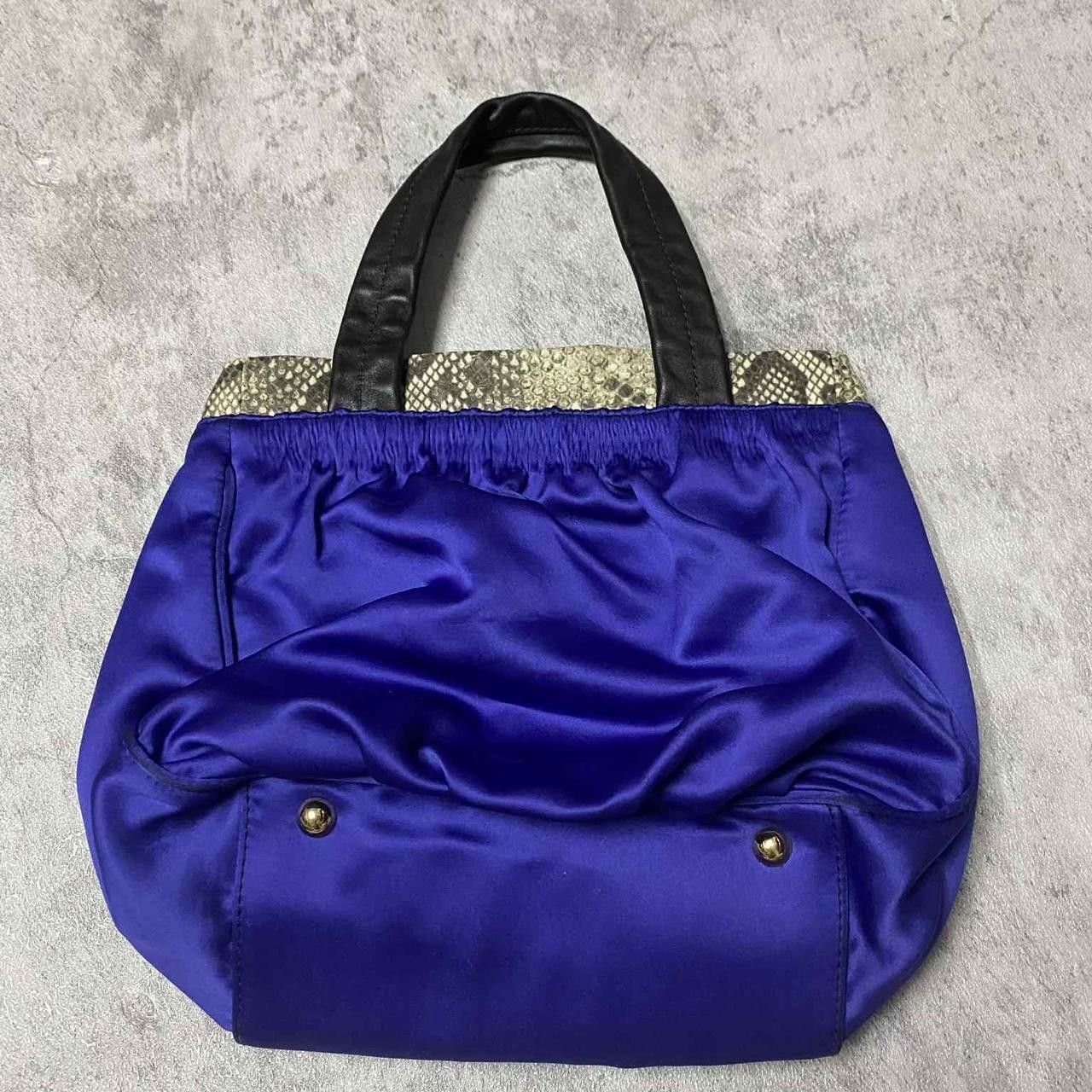 Other Blue and silver satin and snakeskin print bag #festivalvibes Size ONE SIZE - 1 Thumbnail