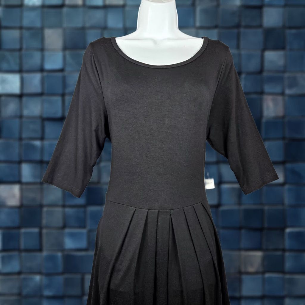 Vintage Karen Kane Dress Black 3/4 Sleeve Tie Waist XL Women A-Line Stretch New Size XL / US 12-14 / IT 48-50 - 1 Thumbnail