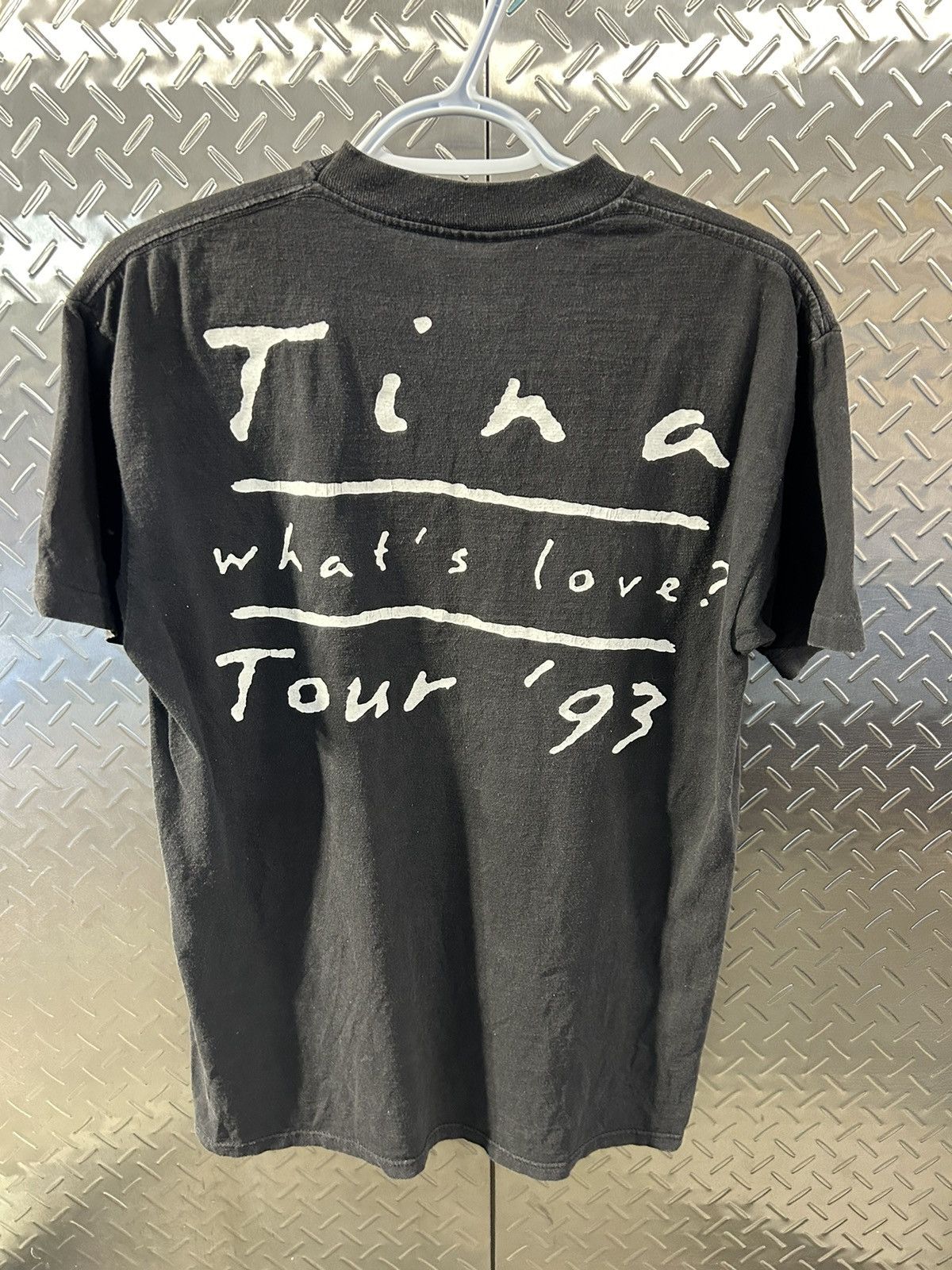 image of Vintage 1993 Tina Shirt in Black, Men's (Size Large)