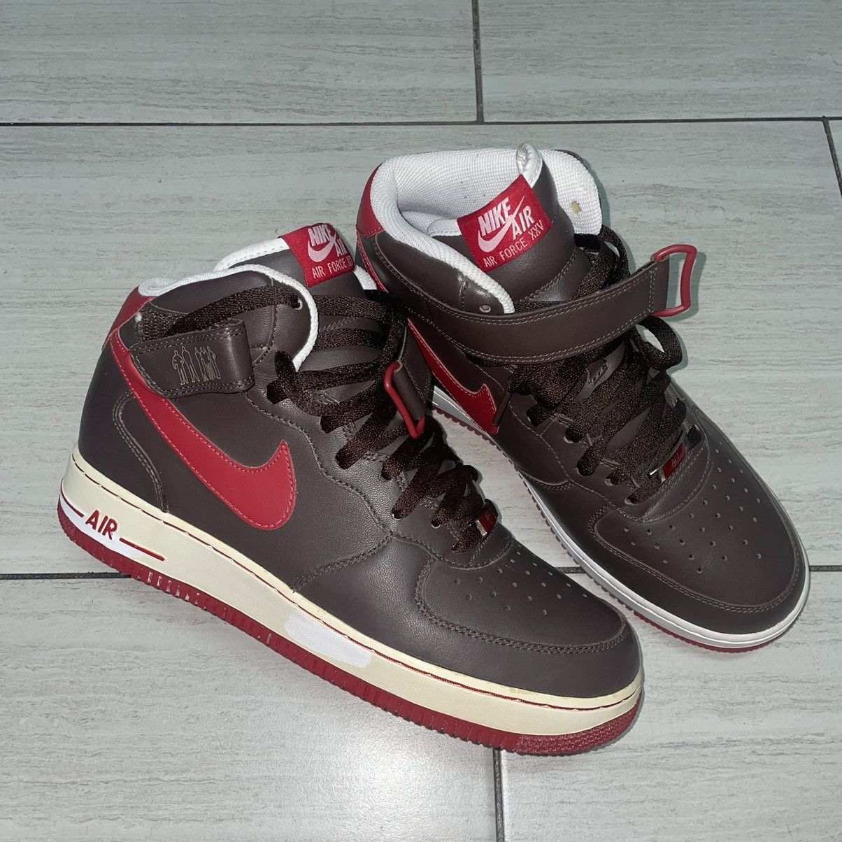 Nike Nike Air Force 1 Cooper Malone Natt Red & Brown RARE Size US 9 / EU 42 - 9 Thumbnail