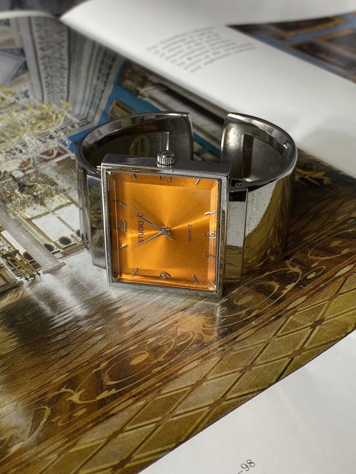 Jewelry Vintage Studio C Quartz Cuff Bracelet Watch Size ONE SIZE - 1 Thumbnail