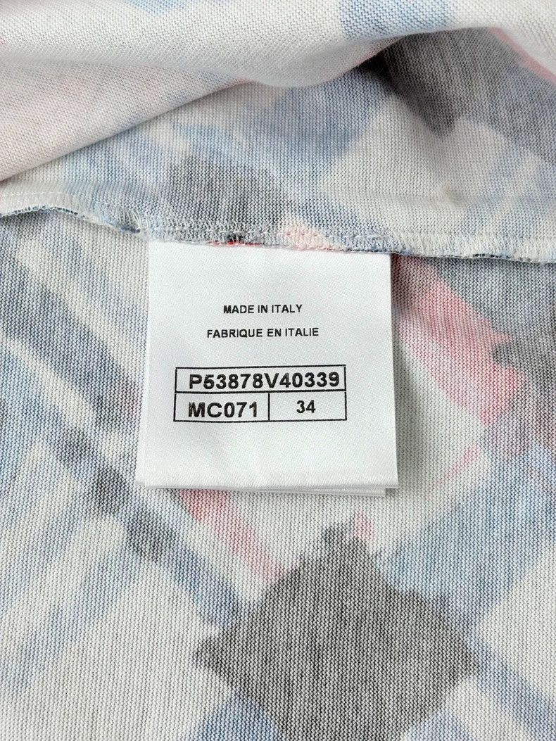 Chanel Chanel Airport series plaid graffiti short sleeves 2503-Nex Size XXS / US 00 / IT 34 - 5 Thumbnail