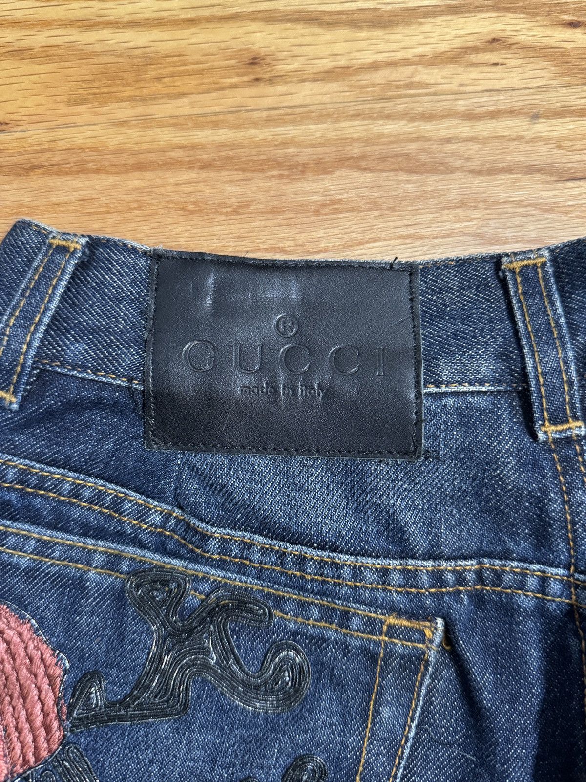 Gucci × Tom Ford Tom Ford Gucci Floral Denim 1999 | Grailed