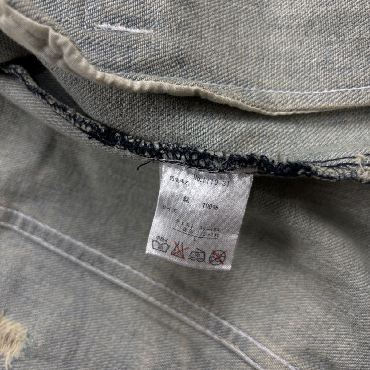 BUFFALO BOBS 2000s Berning Sho - Mud Wash Crash Denim Jacket Size US M / EU 48-50 / 2 - 11 Thumbnail