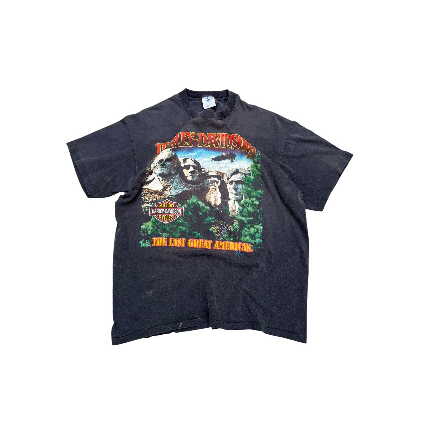 Harley Davidson 1988 Faded Harley Davidson Mount Rushmore T-Shirt Size US L / EU 52-54 / 3 - 1 Thumbnail