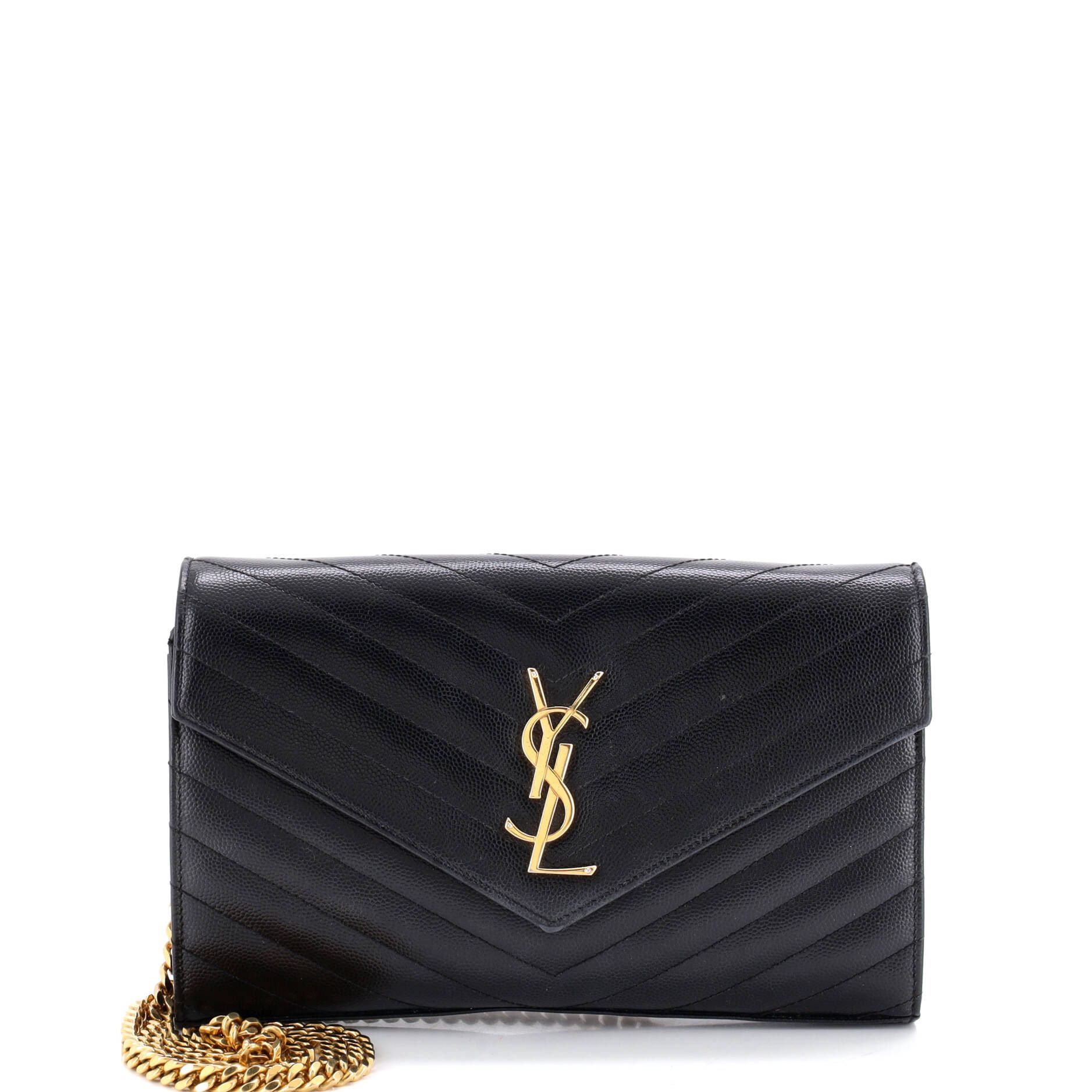 Saint Laurent Paris Classic Monogram Wallet on Chain Size ONE SIZE - 1 Thumbnail
