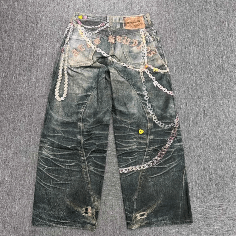 Acne Studios Acne Studios size US 50 SS25 1981M Worn Wash Candy Chain 3 Size 34" / US 12 / IT 48 - 2 Thumbnail