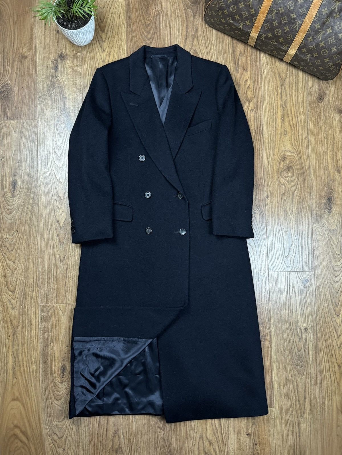 Burberry Wool coat trench Burberry original streetwear luxury item Size S / US 4 / IT 40 - 1 Thumbnail
