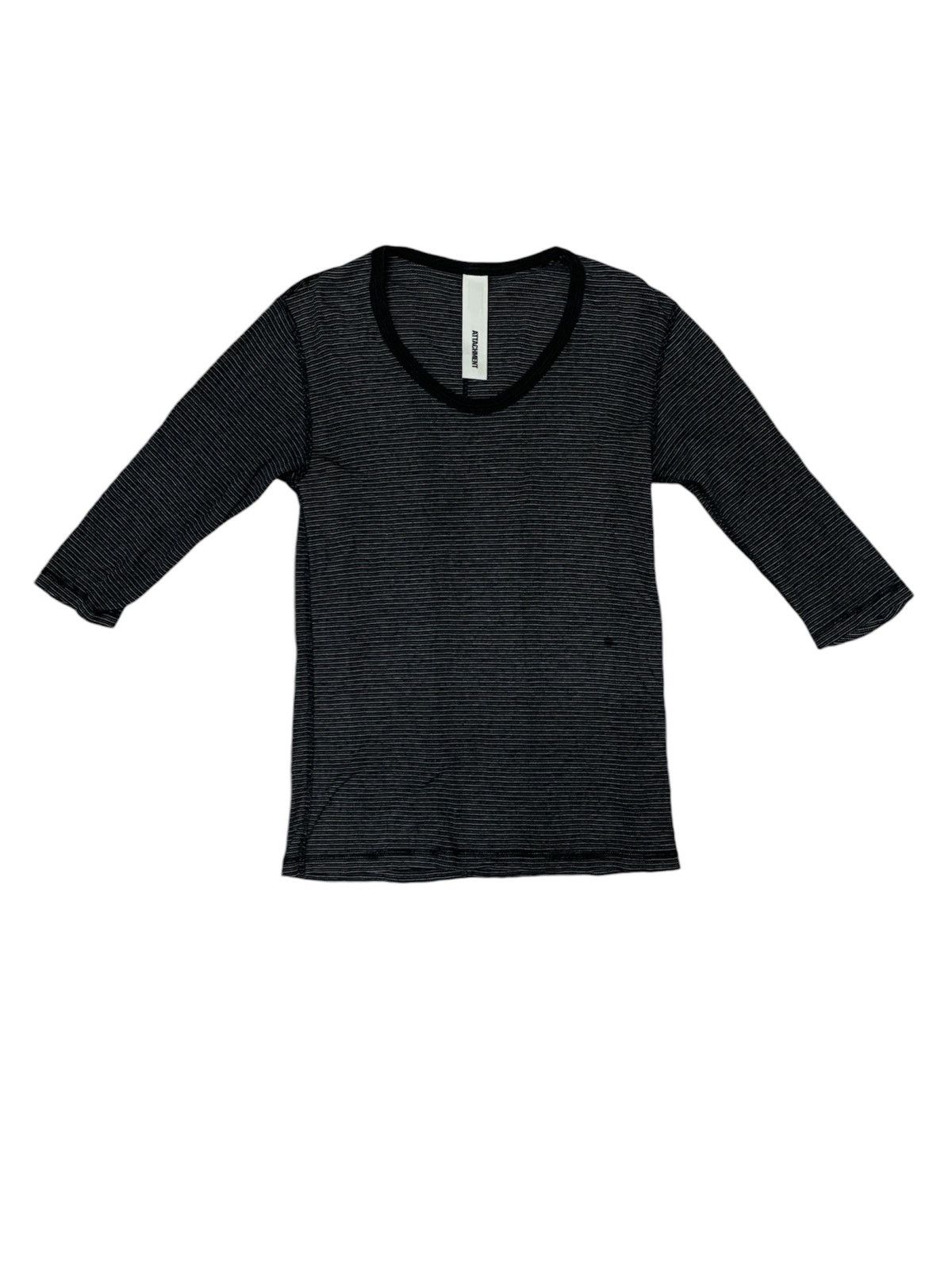Attachment ATTACHMENT T-shirt/cut & sewn greyxblack(border) Size US XS / EU 42 / 0 - 1 Thumbnail