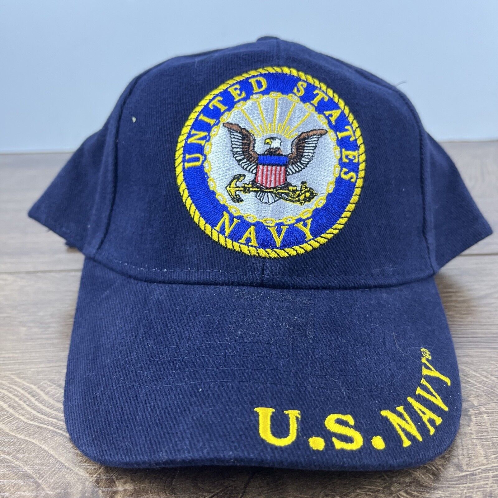 Other US Navy Hat United States Navy Hat Blue Cap Adjustable Blue Size ONE SIZE - 3 Thumbnail