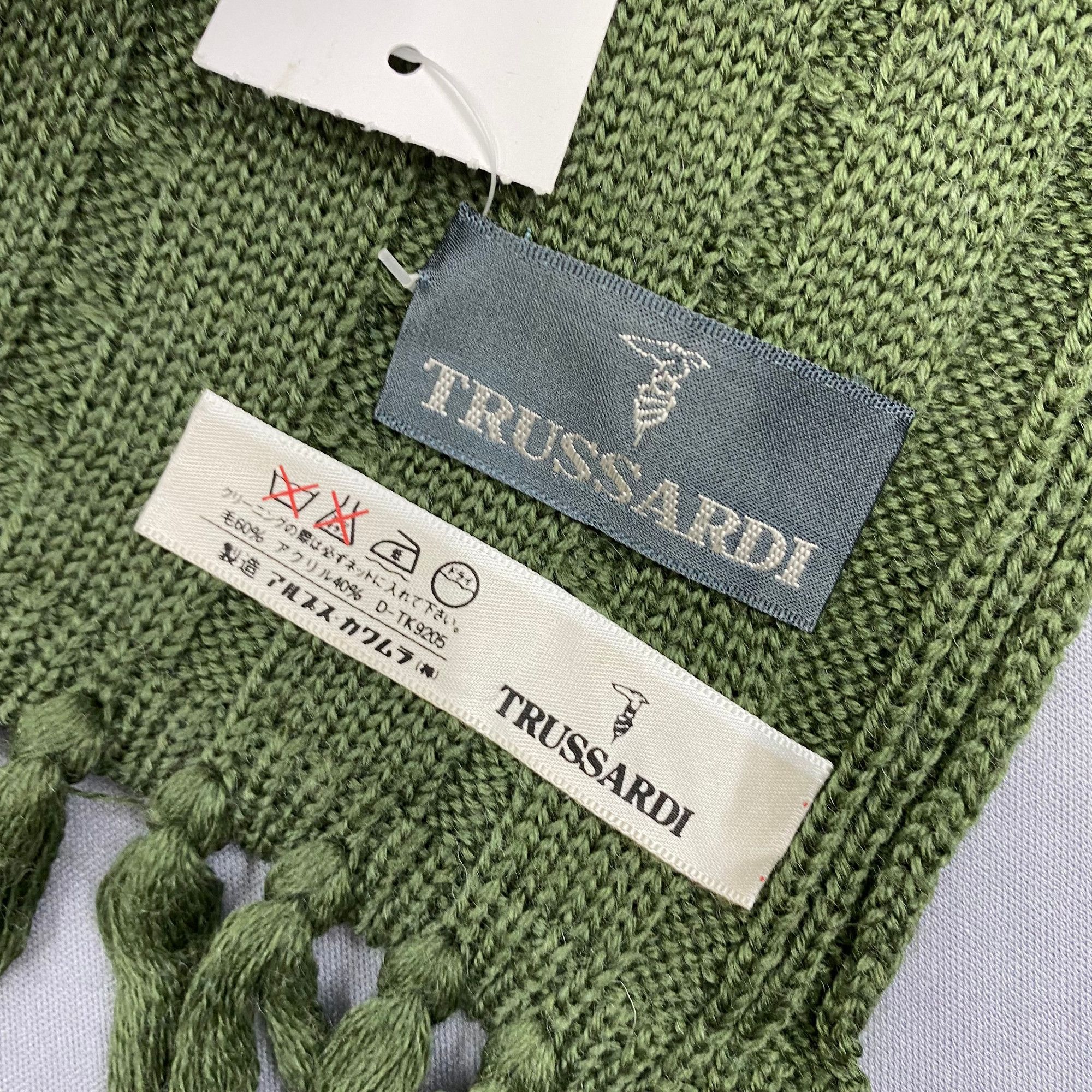 Trussardi Vintage Trussardi Scarf Muffler Wool Ribbed Knit Scarves Size ONE SIZE - 5 Thumbnail