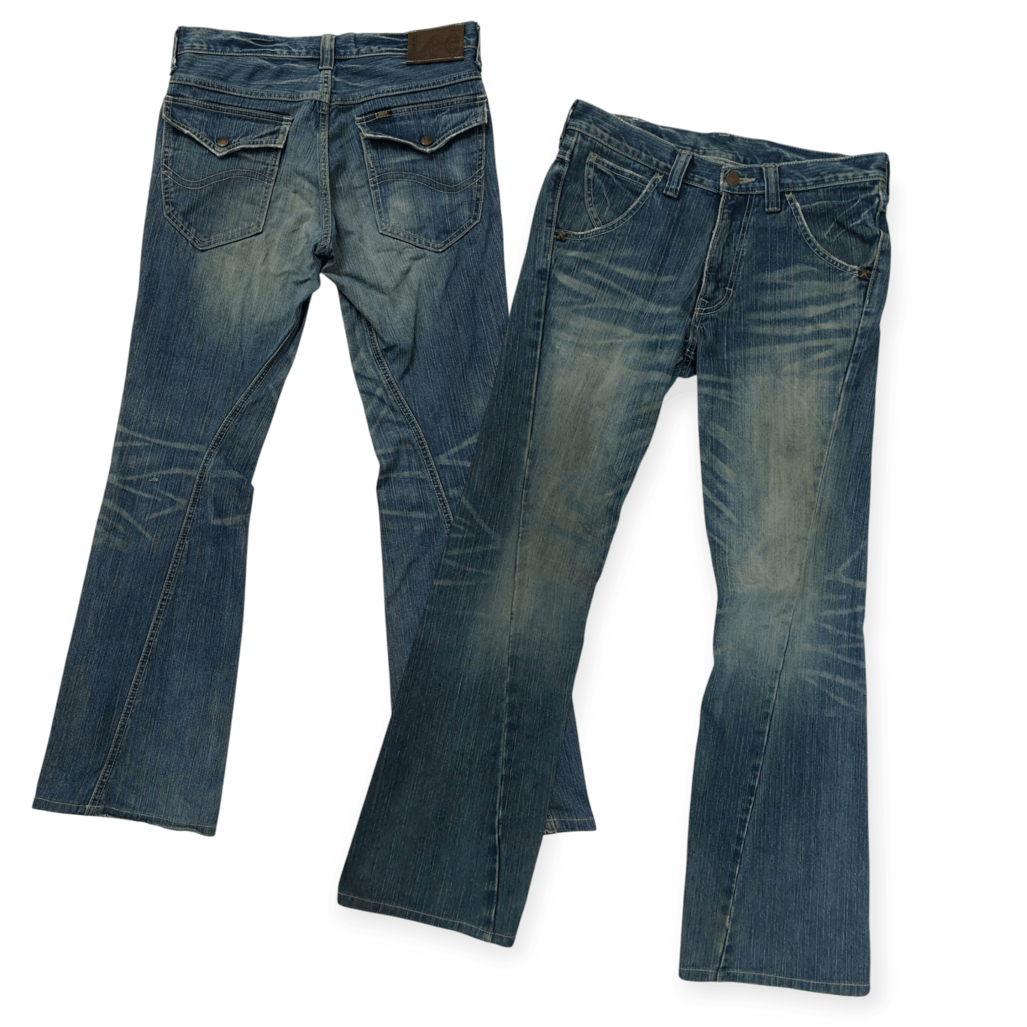 If Six Was Nine × Japanese Brand × Lee 🔥 Vintage Lee Rider Bootcut Flare Denim Size US 31 - 3 Thumbnail