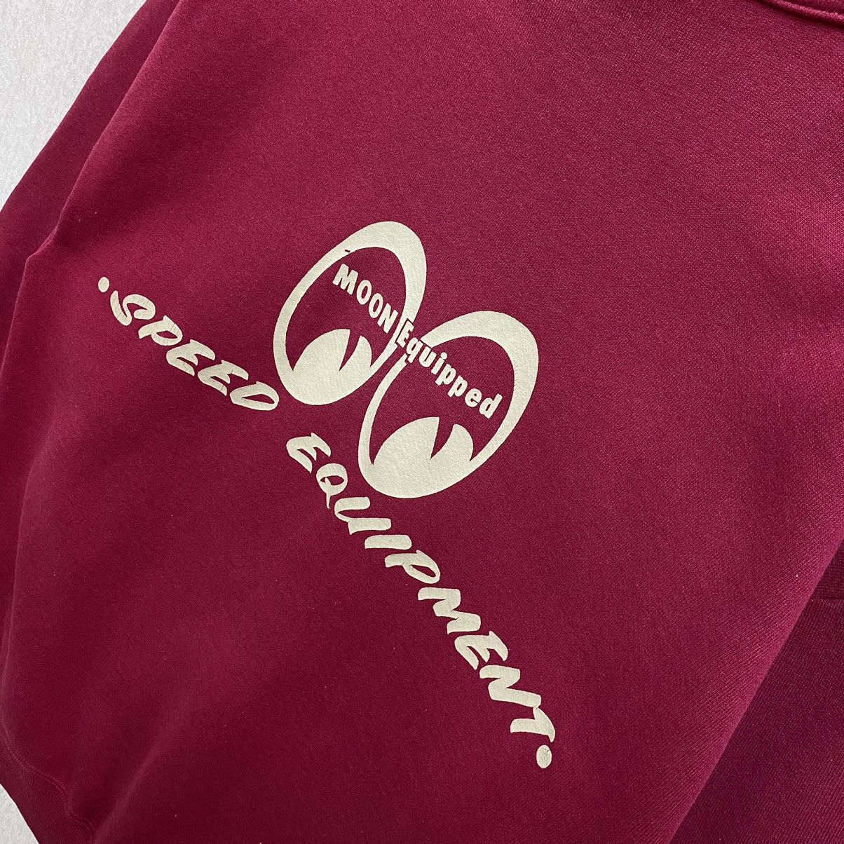 Jerzees Vintage 90s Jerzees Half Zip Sweatshirt Moon Equipped Racing Size US M / EU 48-50 / 2 - 10 Thumbnail