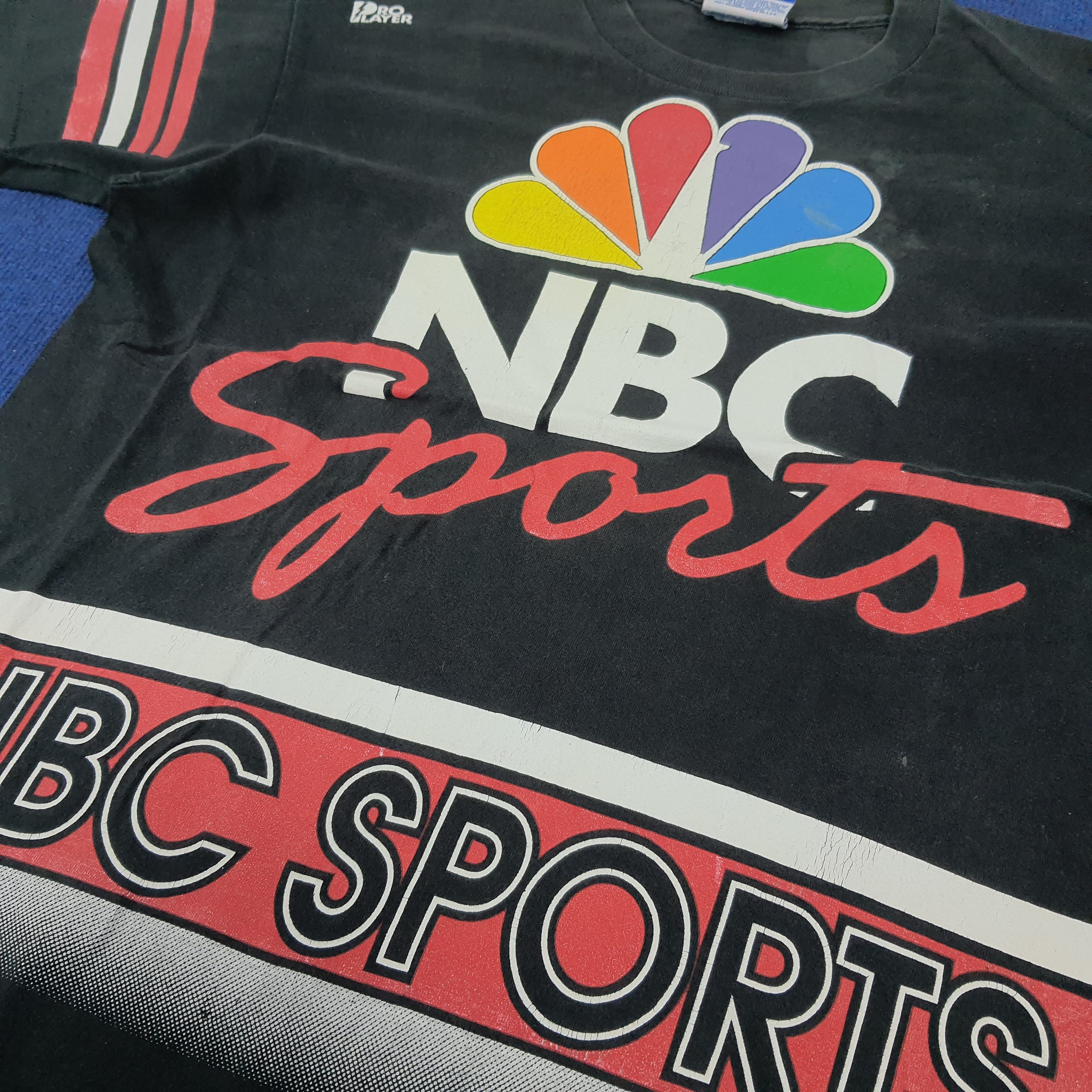 Pro Player × Vintage Vintage 90s NBC Sports Pro Player Broadcast Tshirt Size US XL / EU 56 / 4 - 2 Thumbnail