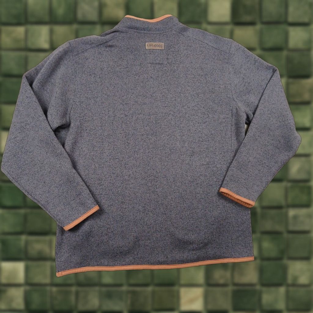 Life is Good Life Is Good 1/4 Zip Pullover Mens Large Gray Shirt Casual Outdoor Sports Golf Walking Size US L / EU 52-54 / 3 - 1 Thumbnail