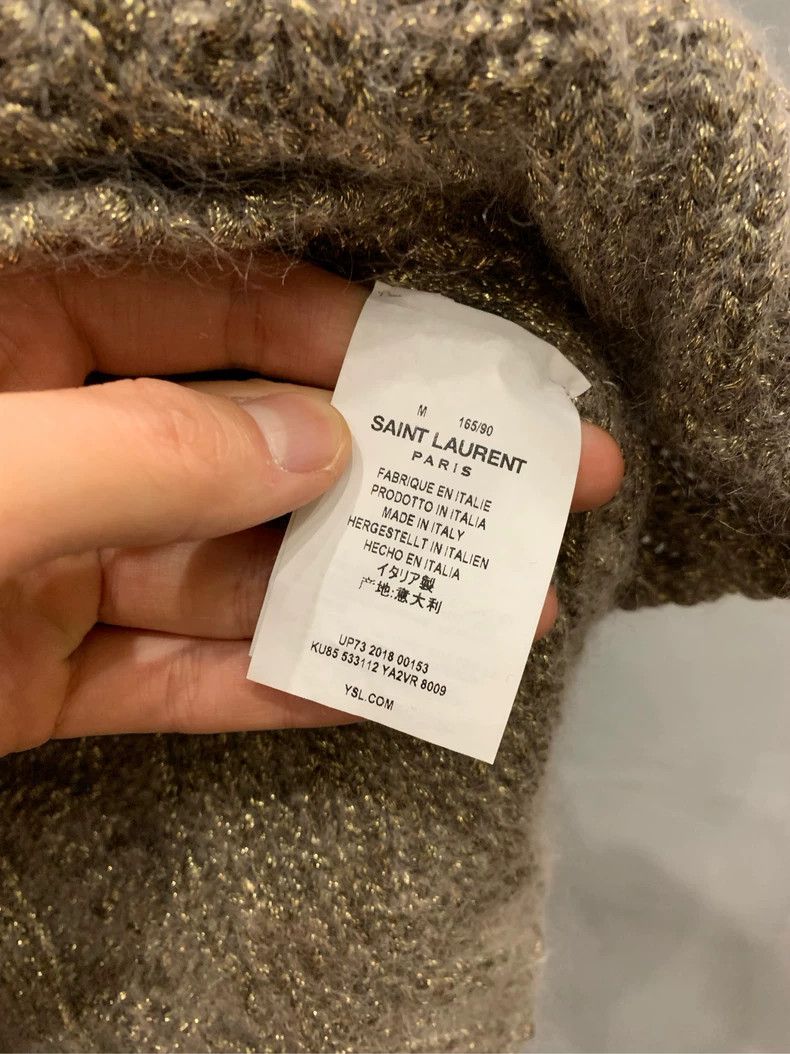 Saint Laurent Paris Saint Laurent Paris Mohair Gold Sweater 2505-Nextarrow Size M / US 6-8 / IT 42-44 - 5 Thumbnail