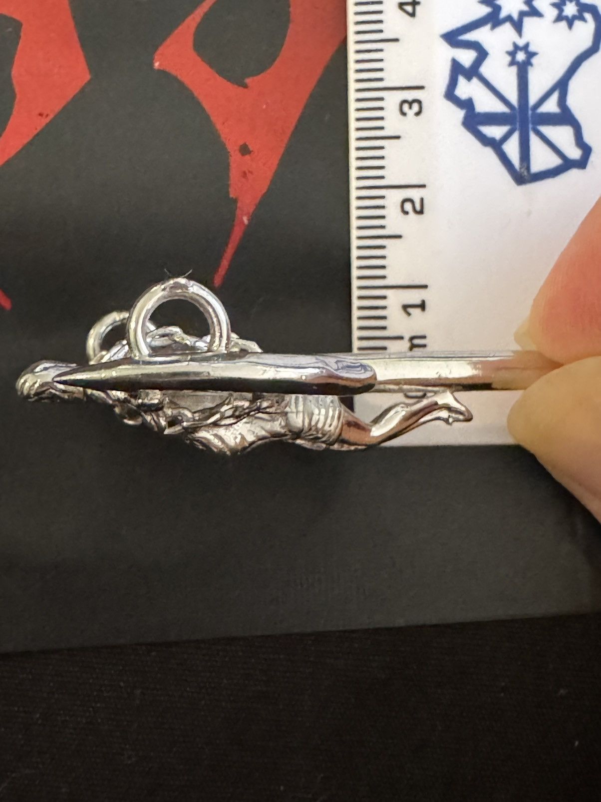 Other Hard Jewelry .925 Sterling Silver Pendant Gothic Crucifix Size ONE SIZE - 8 Thumbnail