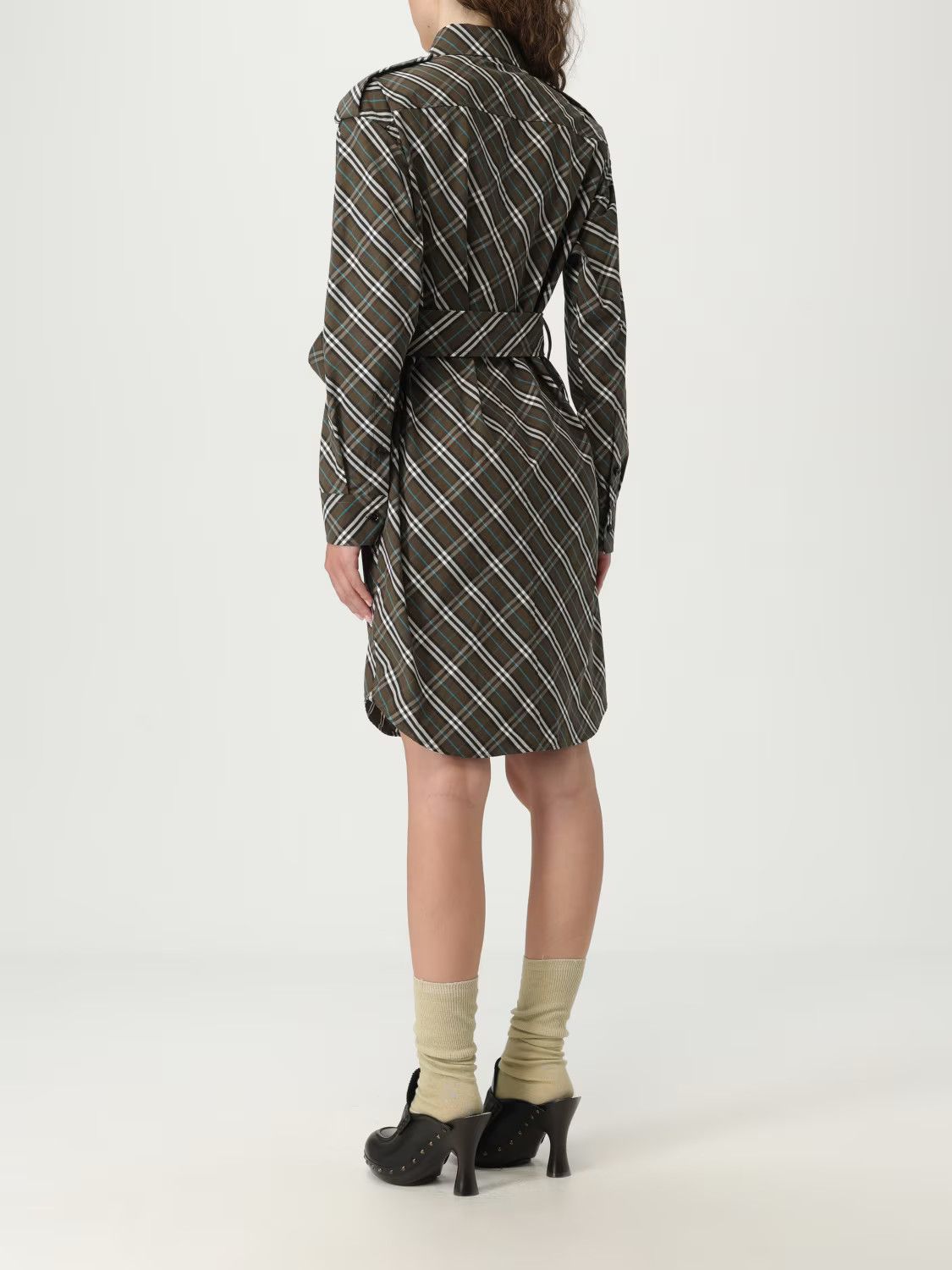 Burberry o1w1db10326 Dress in Multicolor Size L / US 10 / IT 46 - 2 Thumbnail
