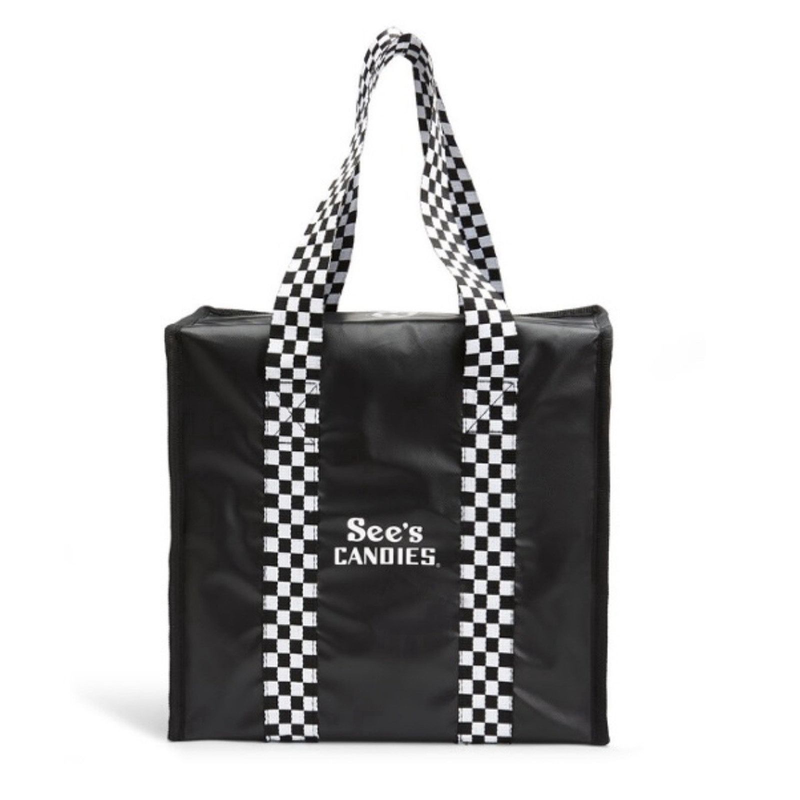 Other See’s Candy Black Soft Sided Reusable Cooler Zippered Bag Size ONE SIZE - 1 Thumbnail