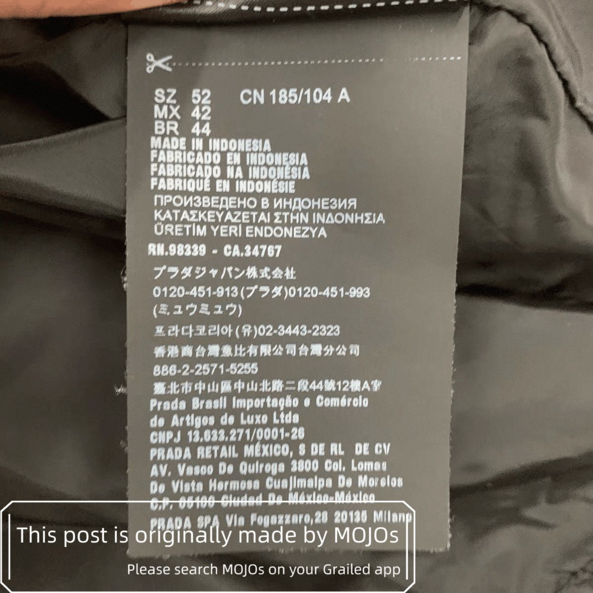 Prada Sz 52 Prada Triangle Metal Label Nylon Jacket mojos175710292 Size US L / EU 52-54 / 3 - 4 Thumbnail