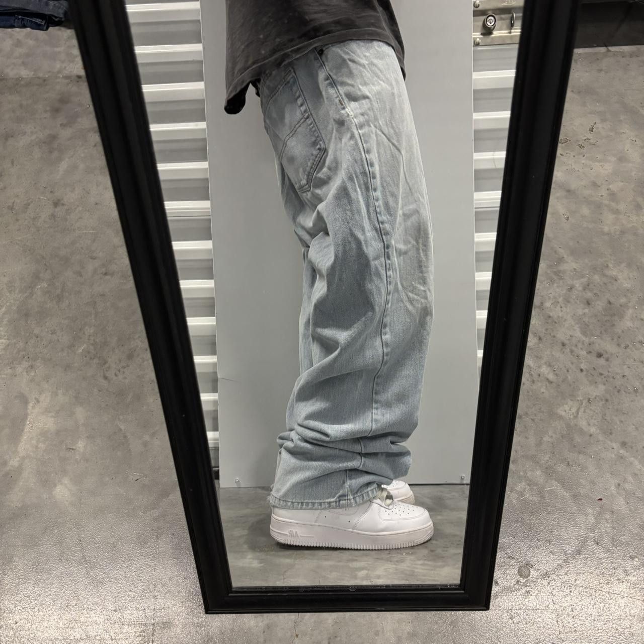 Japanese Brand × Vintage Crazy Vintage Y2K/2000s Baggy Light Wash Skater Denim Jeans! Size US 40 / EU 56 - 2 Thumbnail